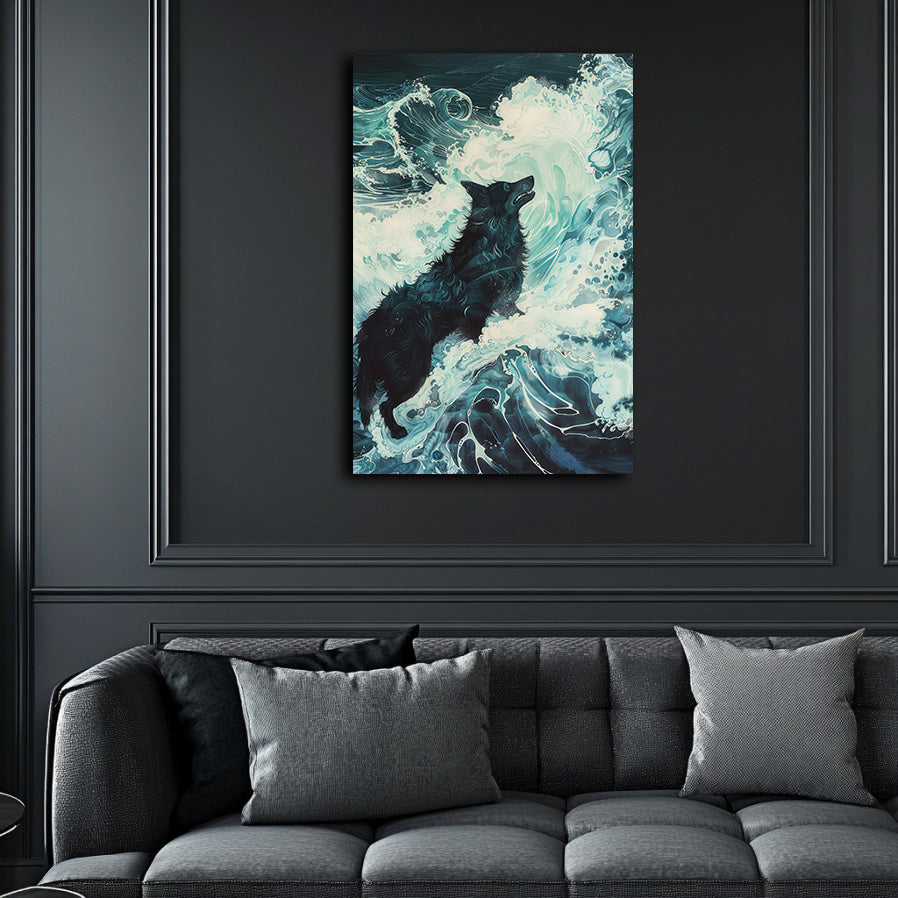Wolf and Surf Wall Art