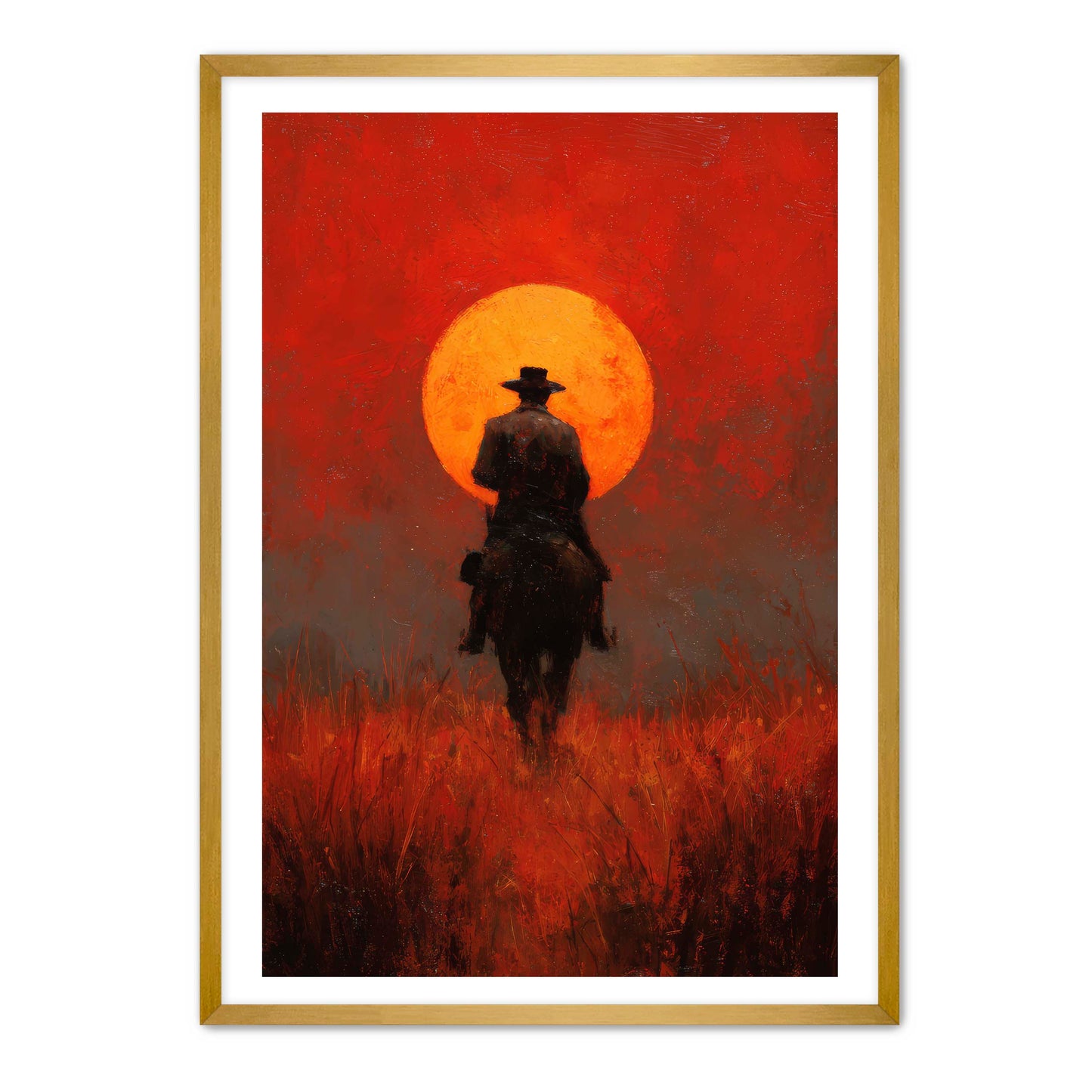 Red Dead Cowboy Wall Art