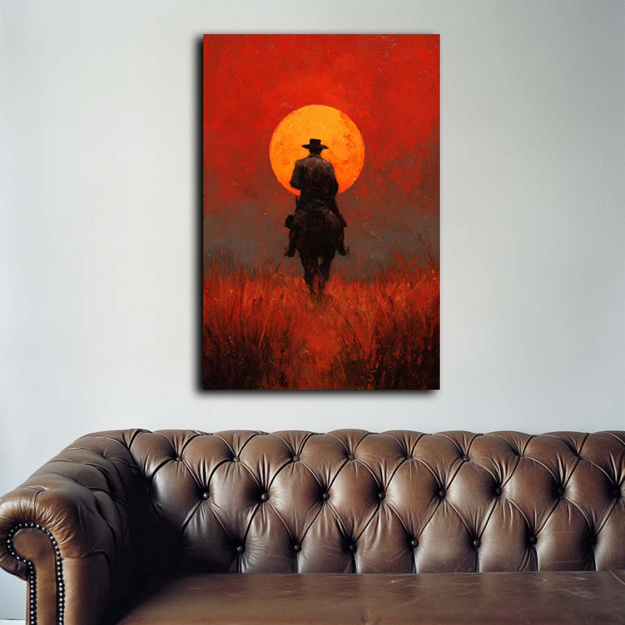 Red Dead Cowboy Wall Art