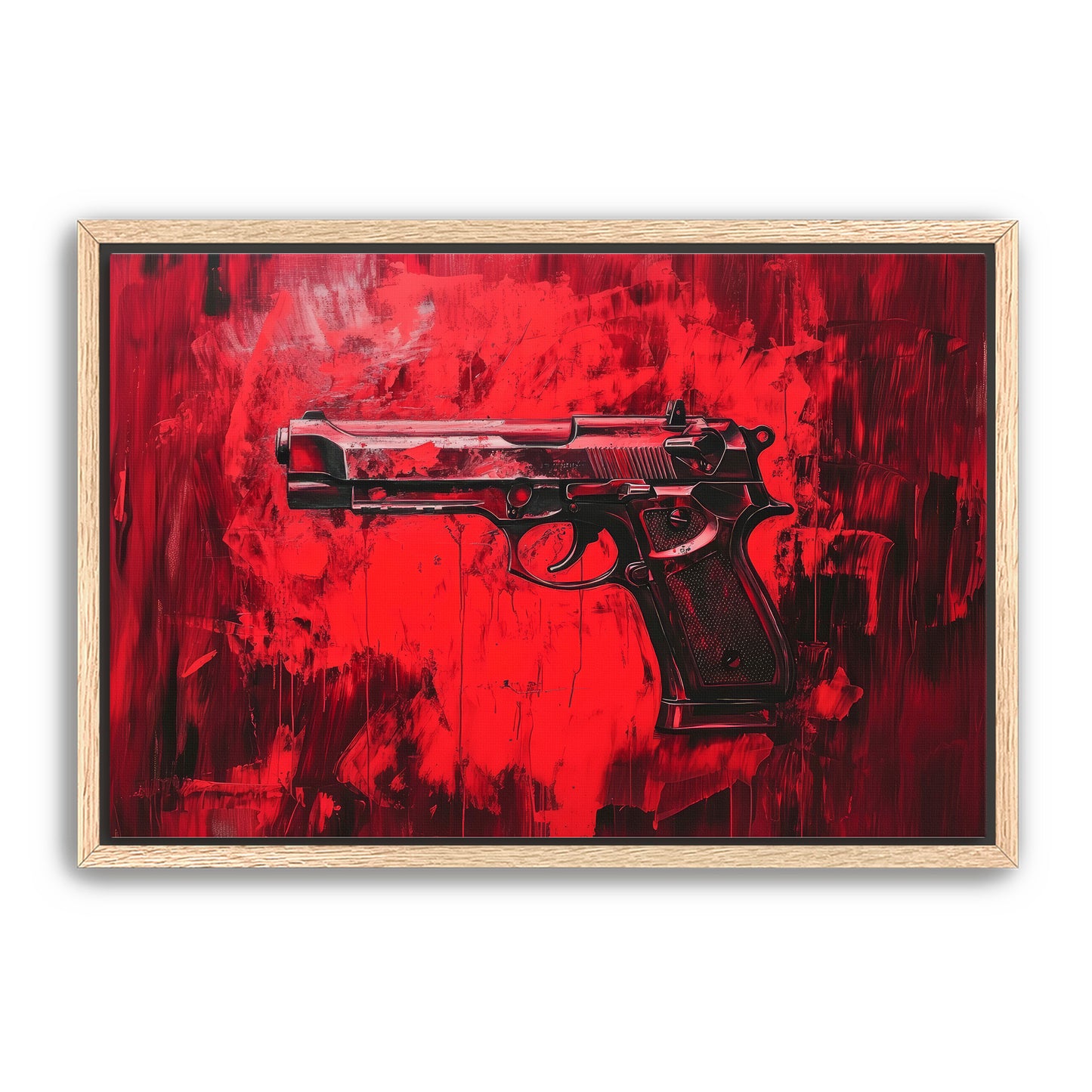 Red Pistol Wall Art