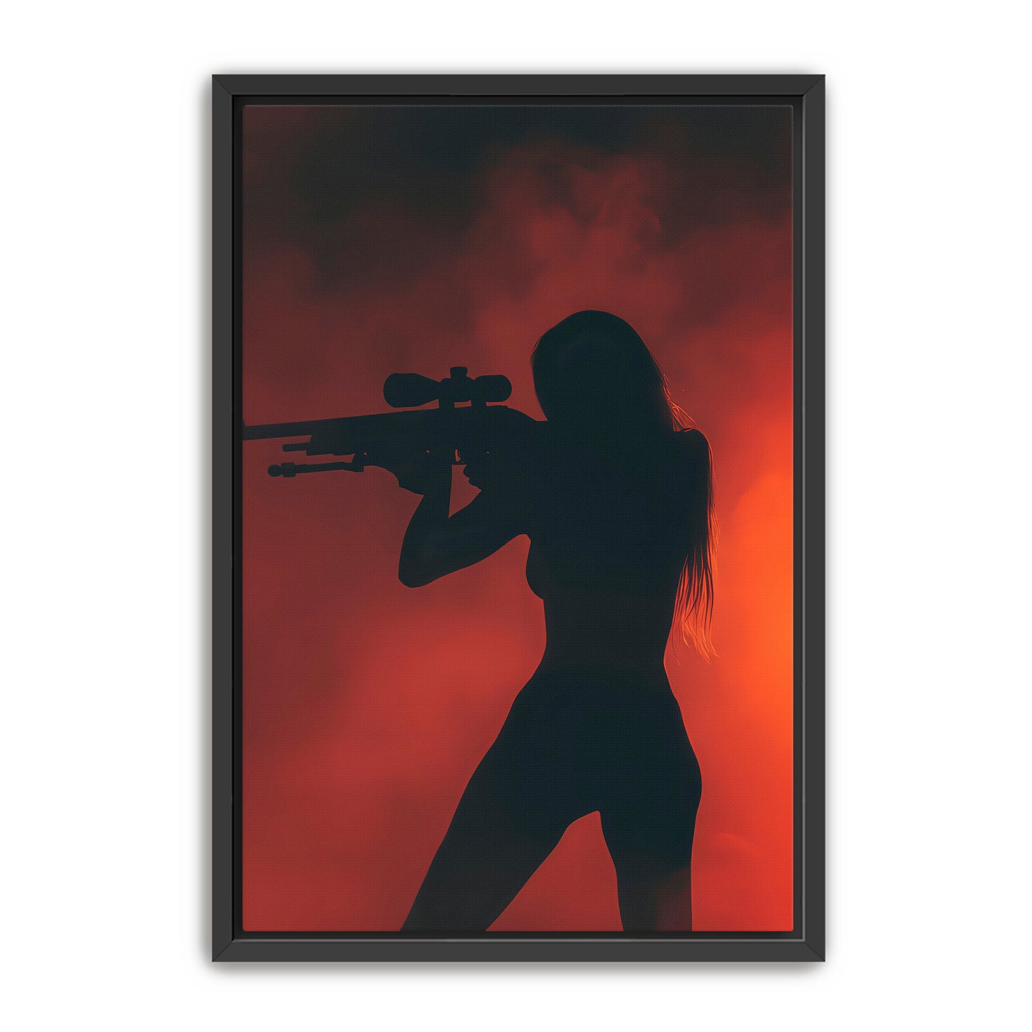 Red Silhouette Aiming