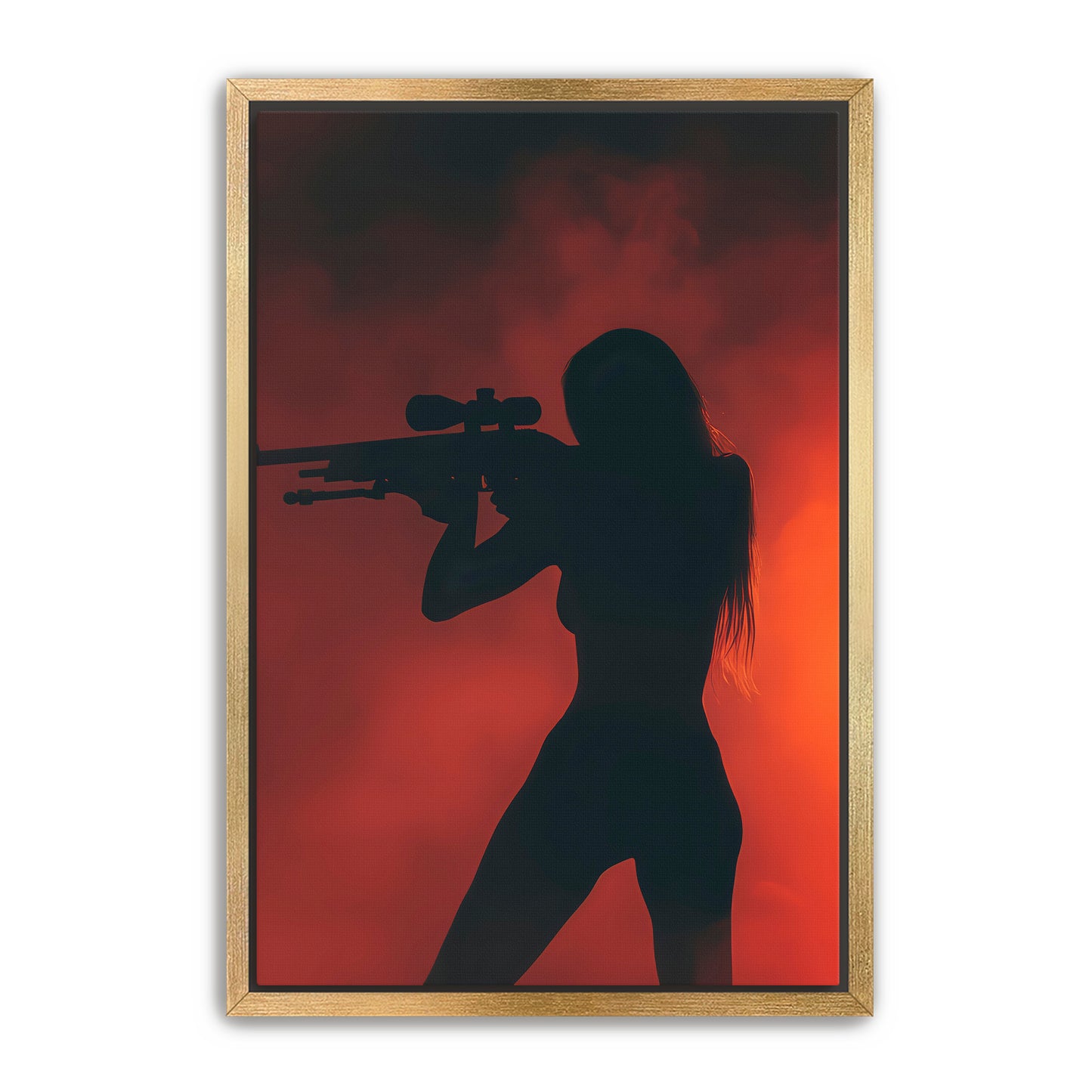 Red Silhouette Aiming