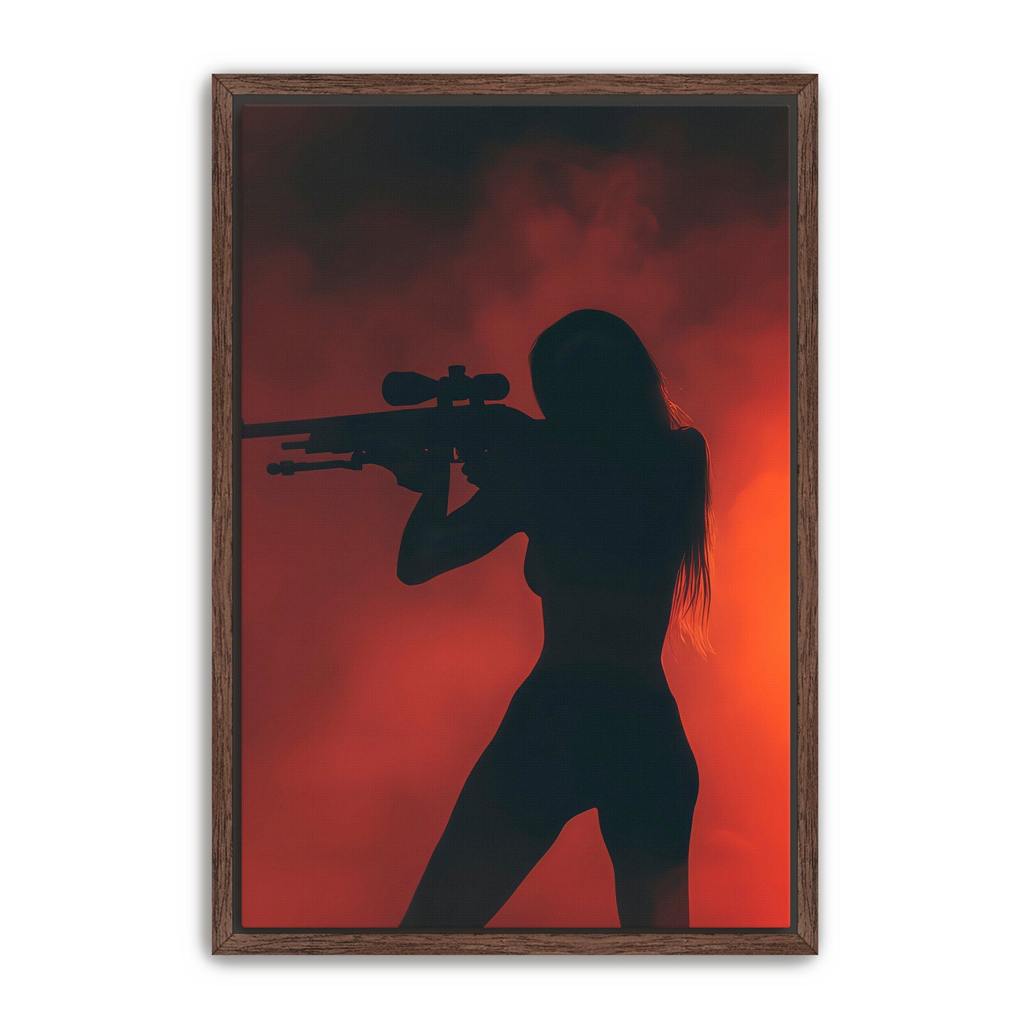 Red Silhouette Aiming
