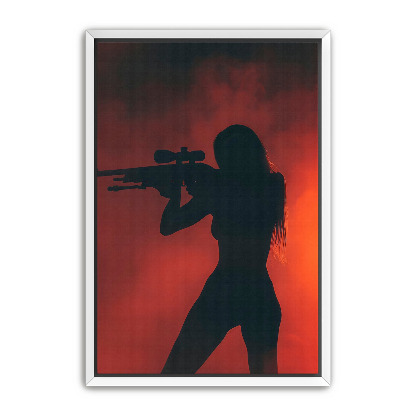 Red Silhouette Aiming