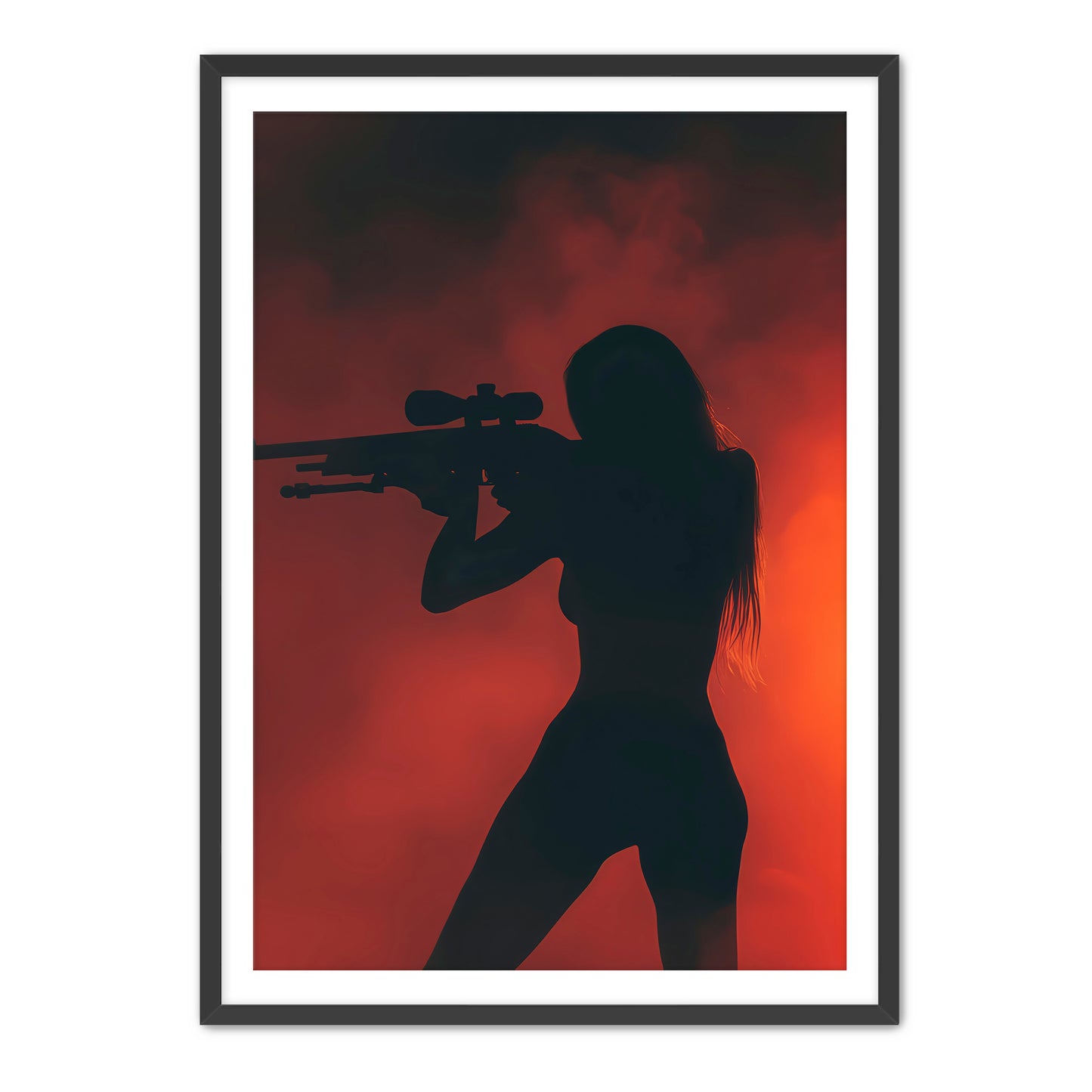 Red Silhouette Aiming