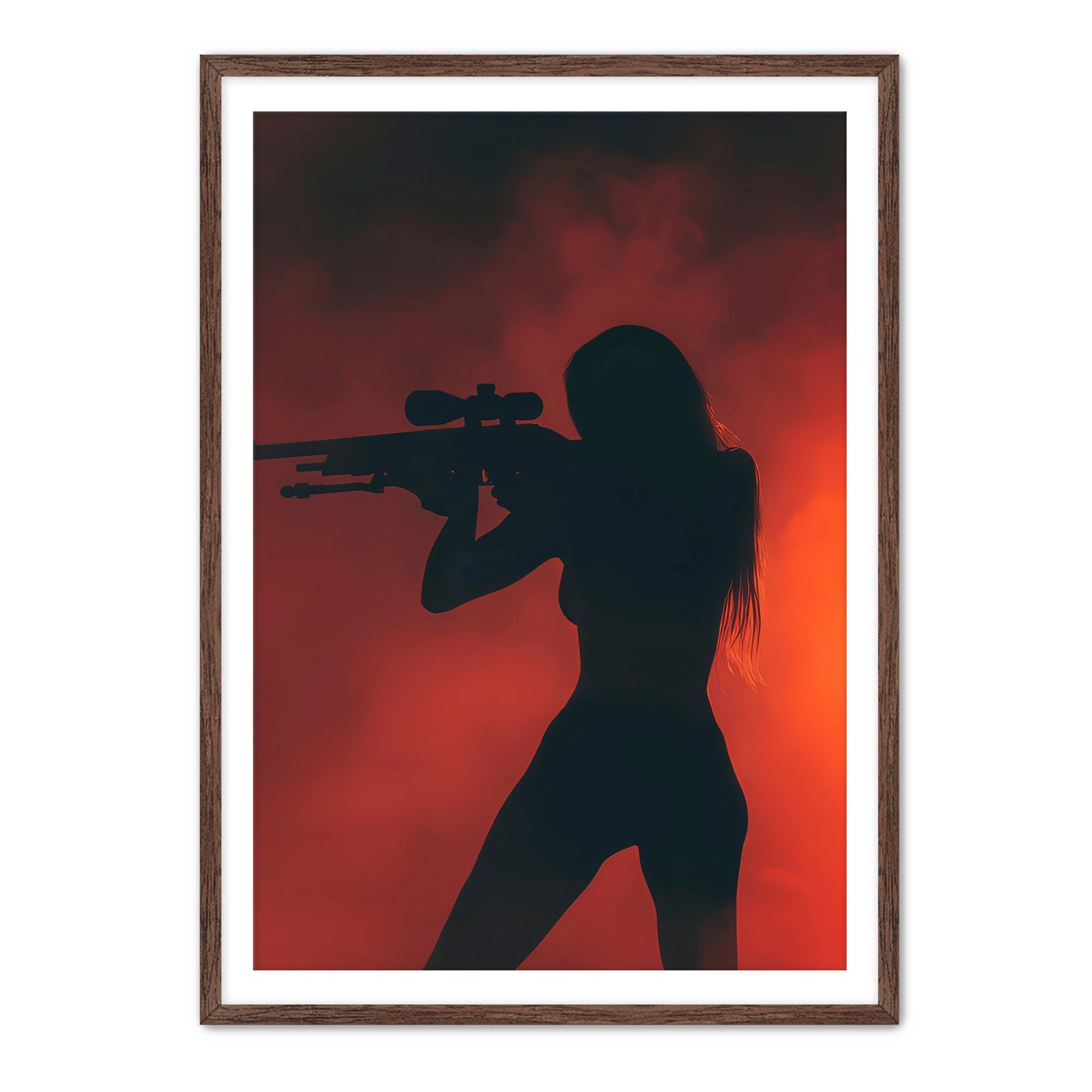 Red Silhouette Aiming