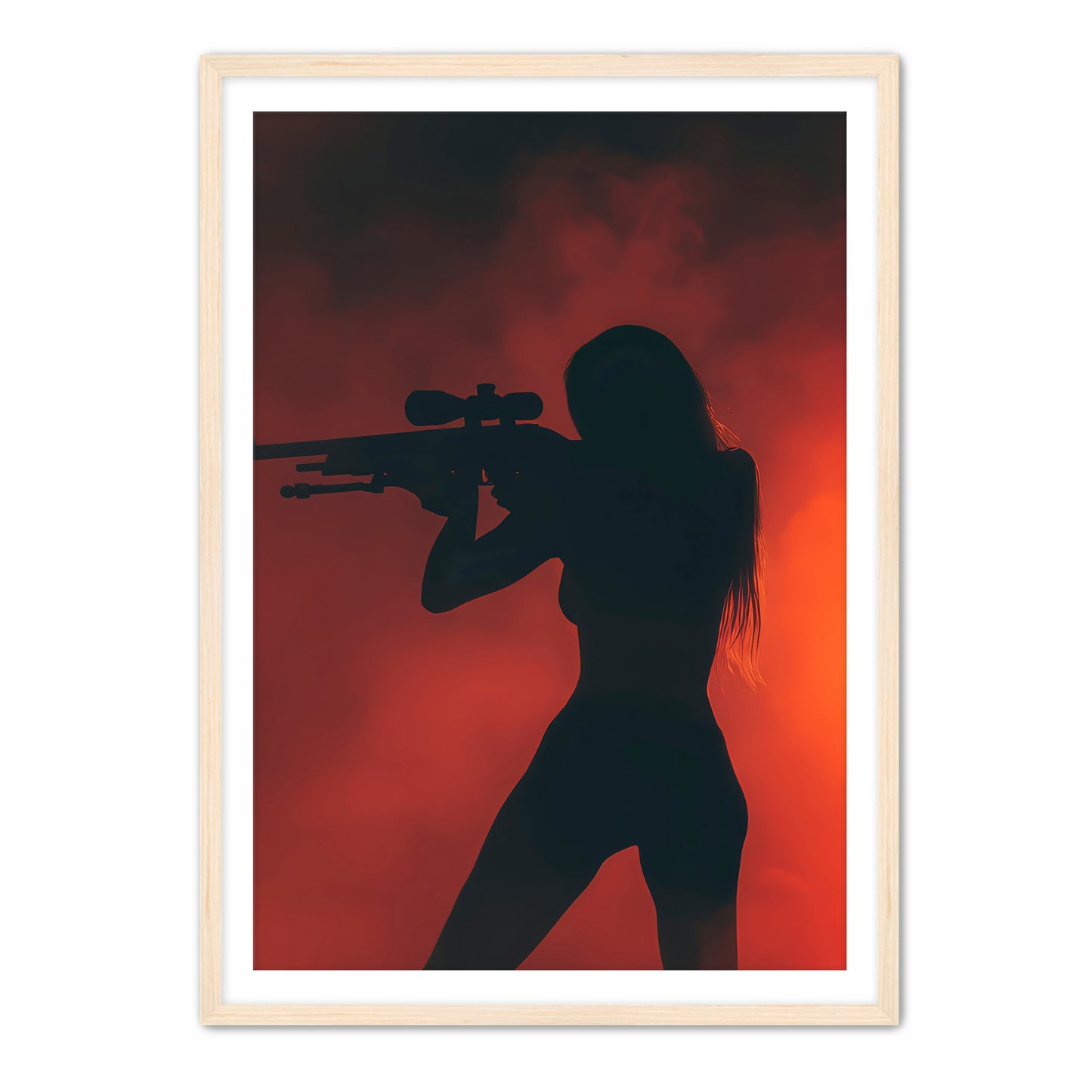 Red Silhouette Aiming