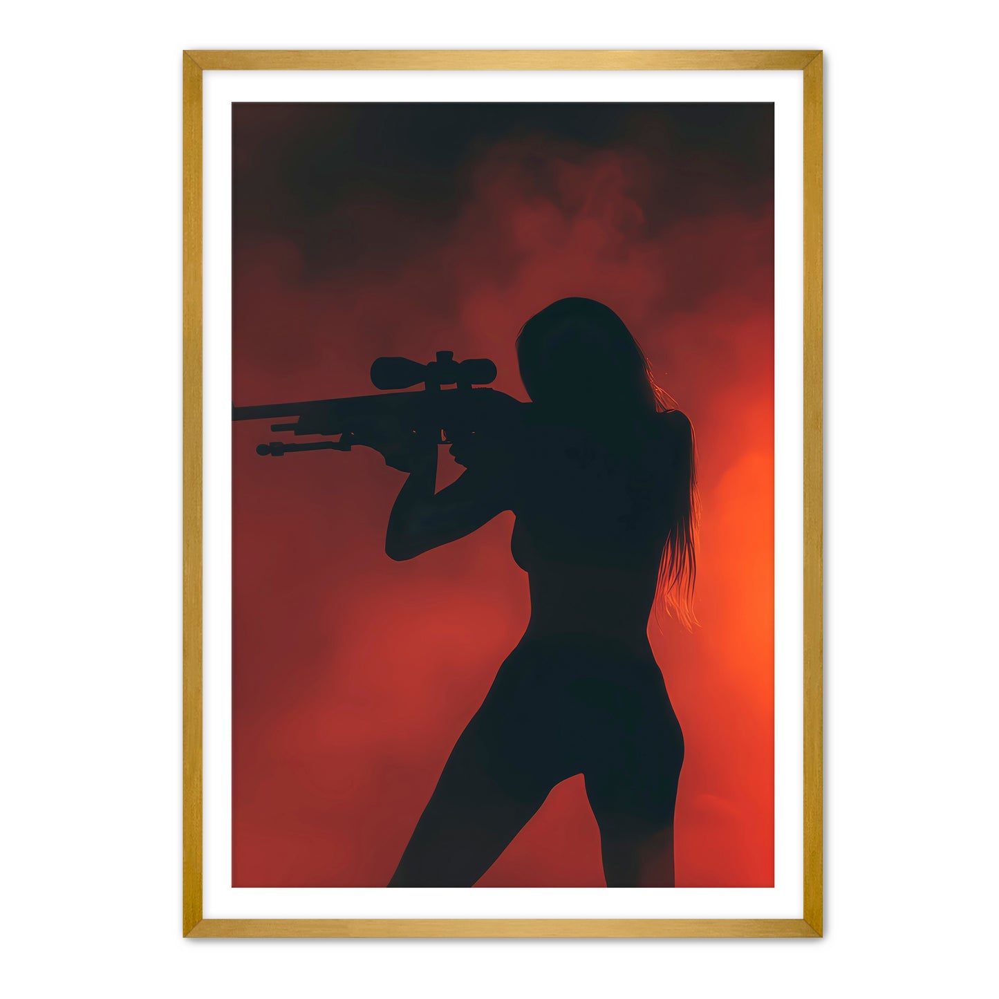 Red Silhouette Aiming
