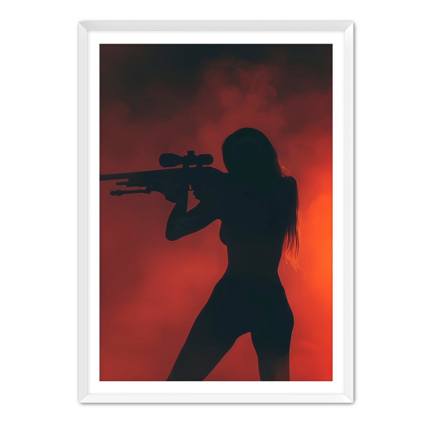 Red Silhouette Aiming