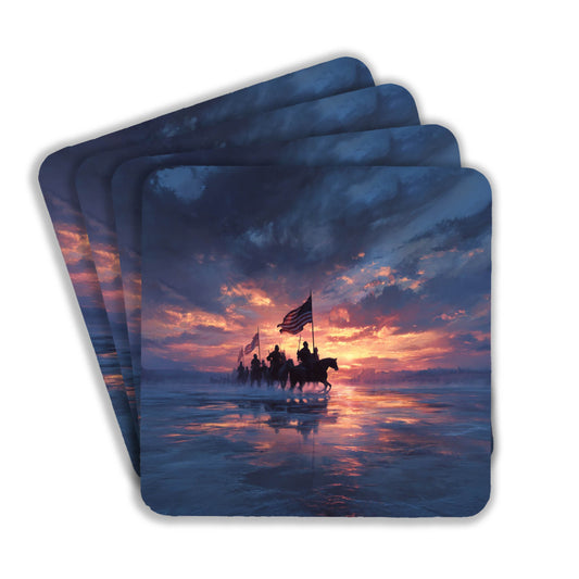 Riders At Sunset Coasters