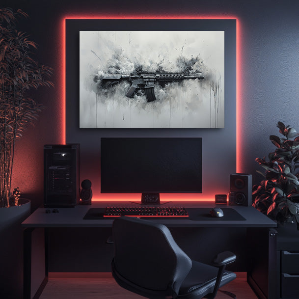 Rifle Storm Wall Art