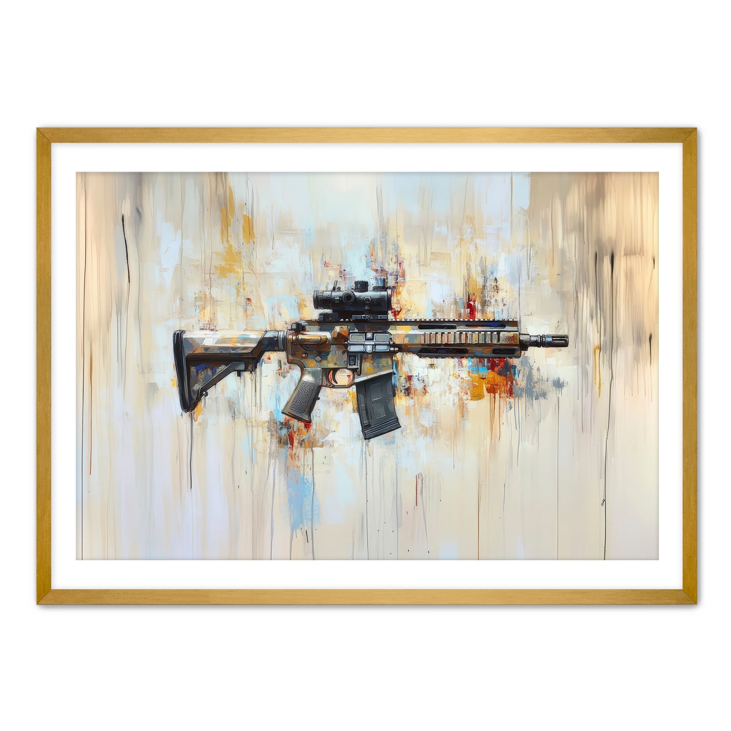 Rifle Drip Wall Art