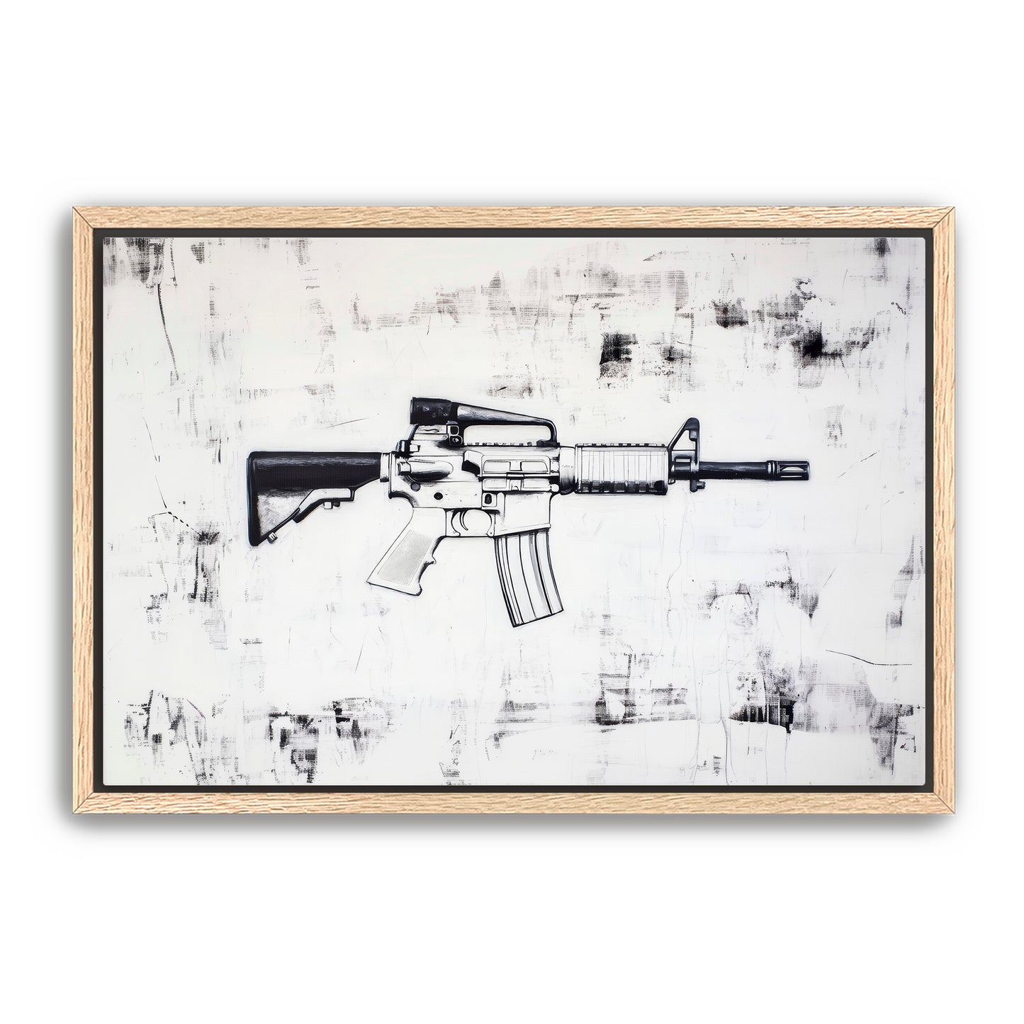 Rifle Sketch Wall Art