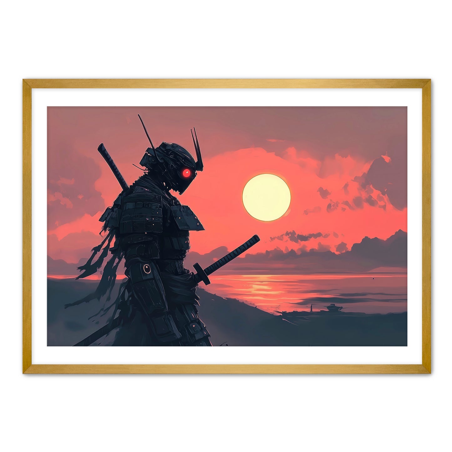Robot Samurai Wall Art