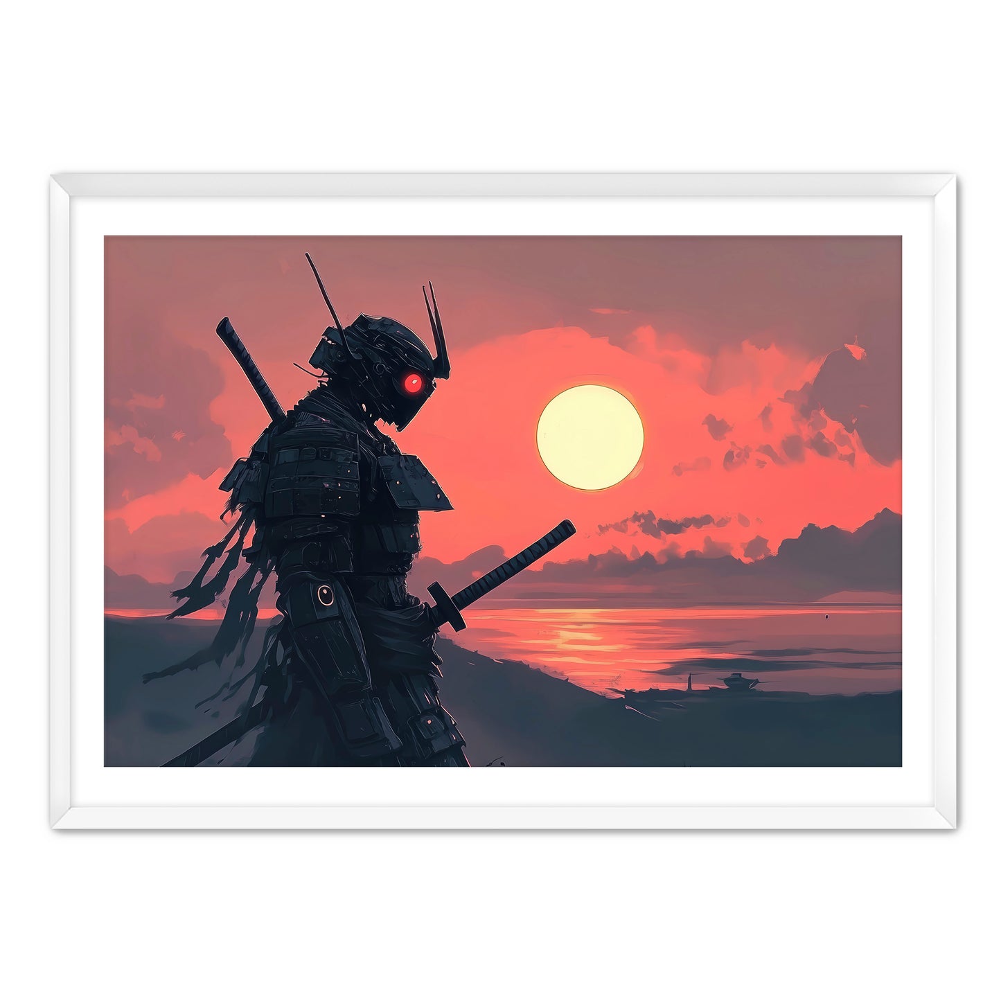 Robot Samurai Wall Art