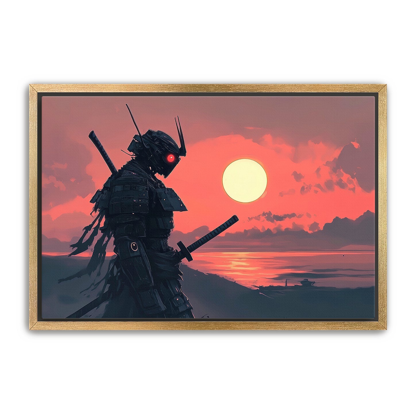 Robot Samurai Wall Art