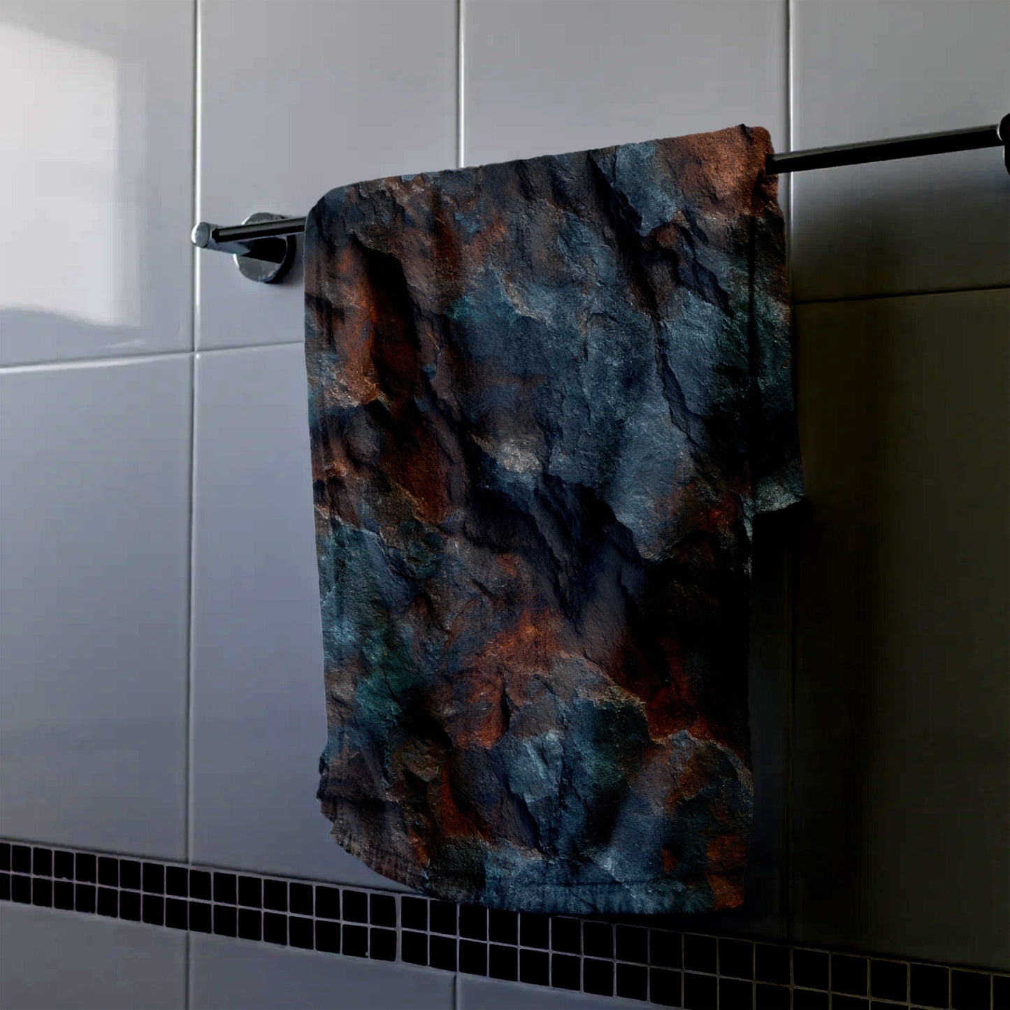 Rocky Texture Pattern Hand Towel