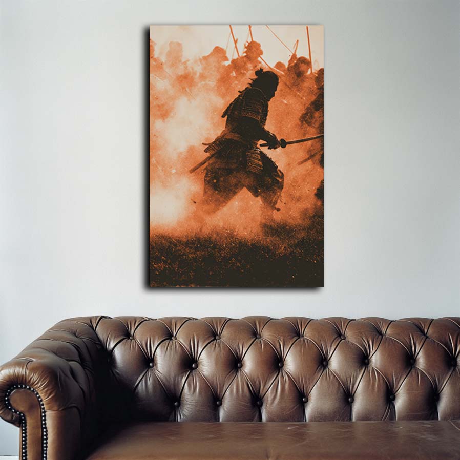 Running Samurai Wall Art