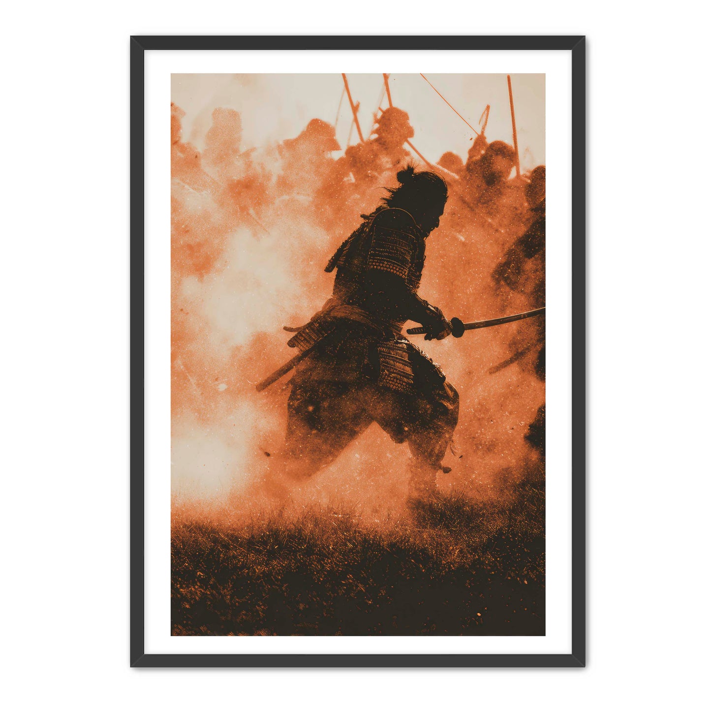 Running Samurai Wall Art