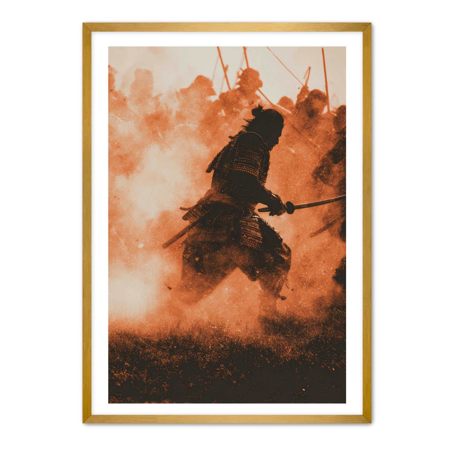 Running Samurai Wall Art