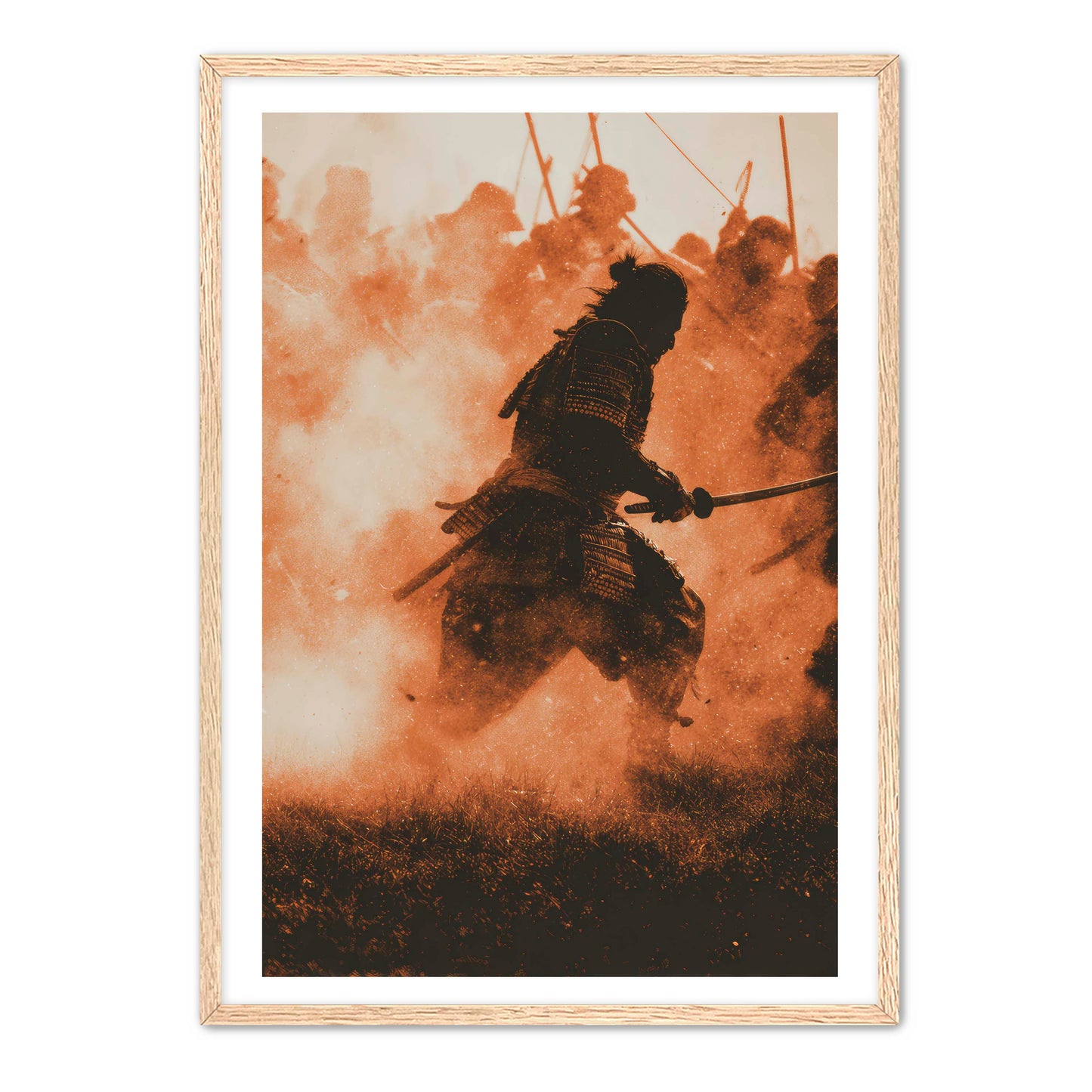Running Samurai Wall Art