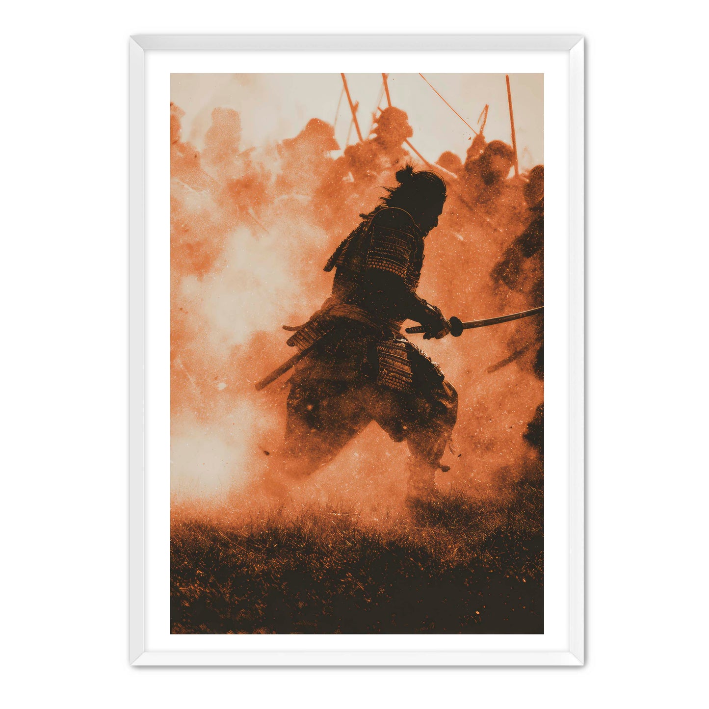 Running Samurai Wall Art