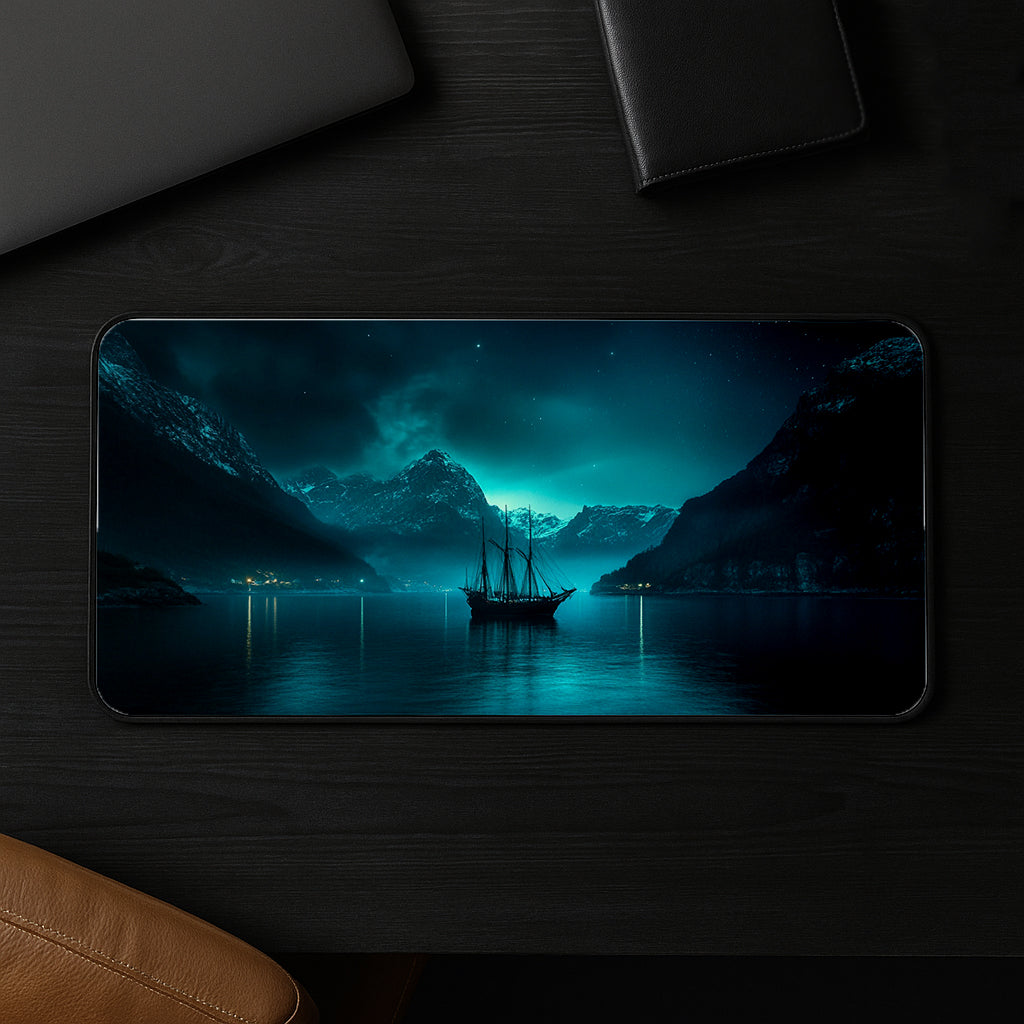 Sailing Under Stars Desk Mat