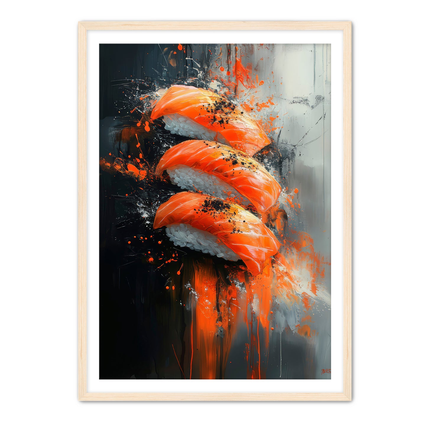 Salmon Trio Wall Art