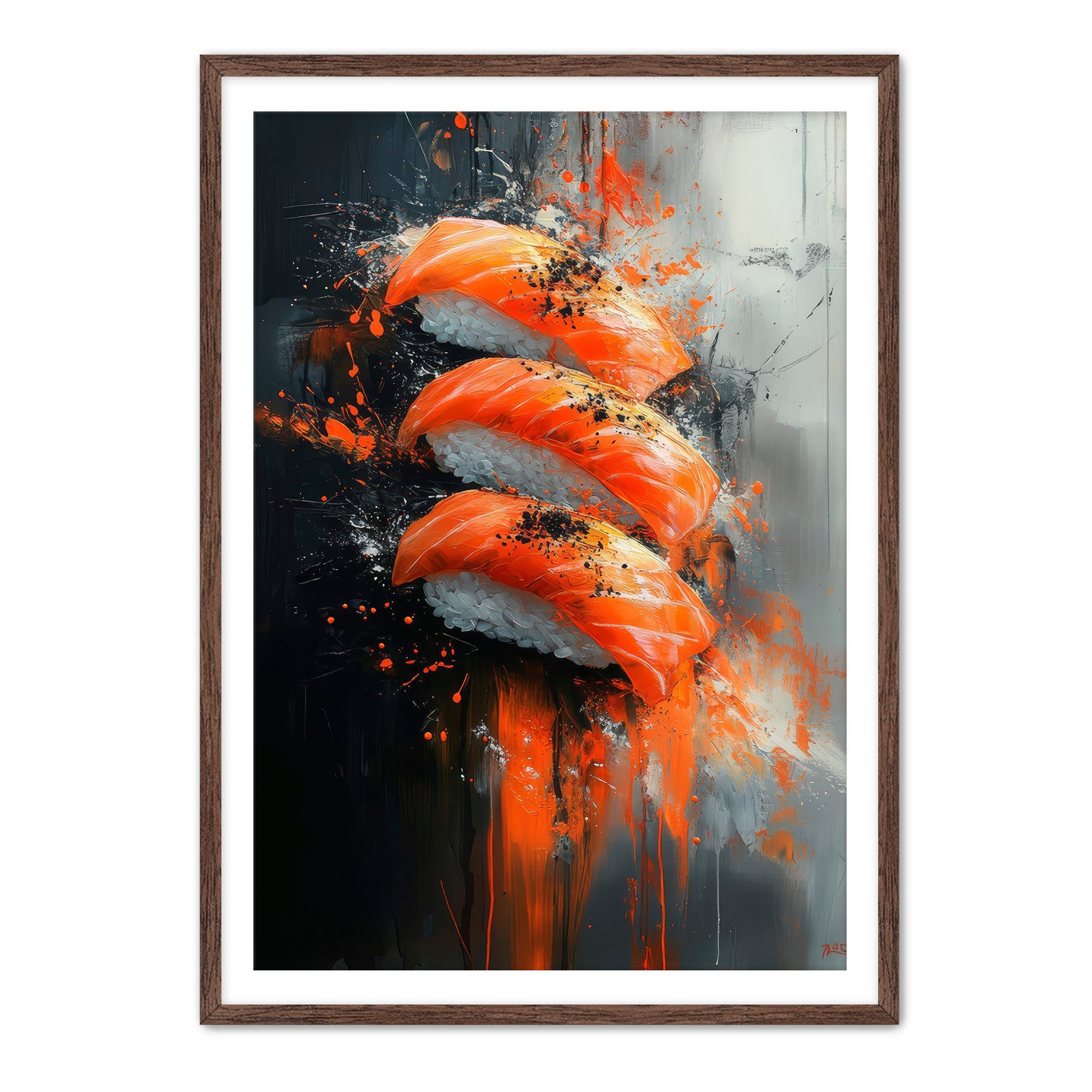 Salmon Trio Wall Art