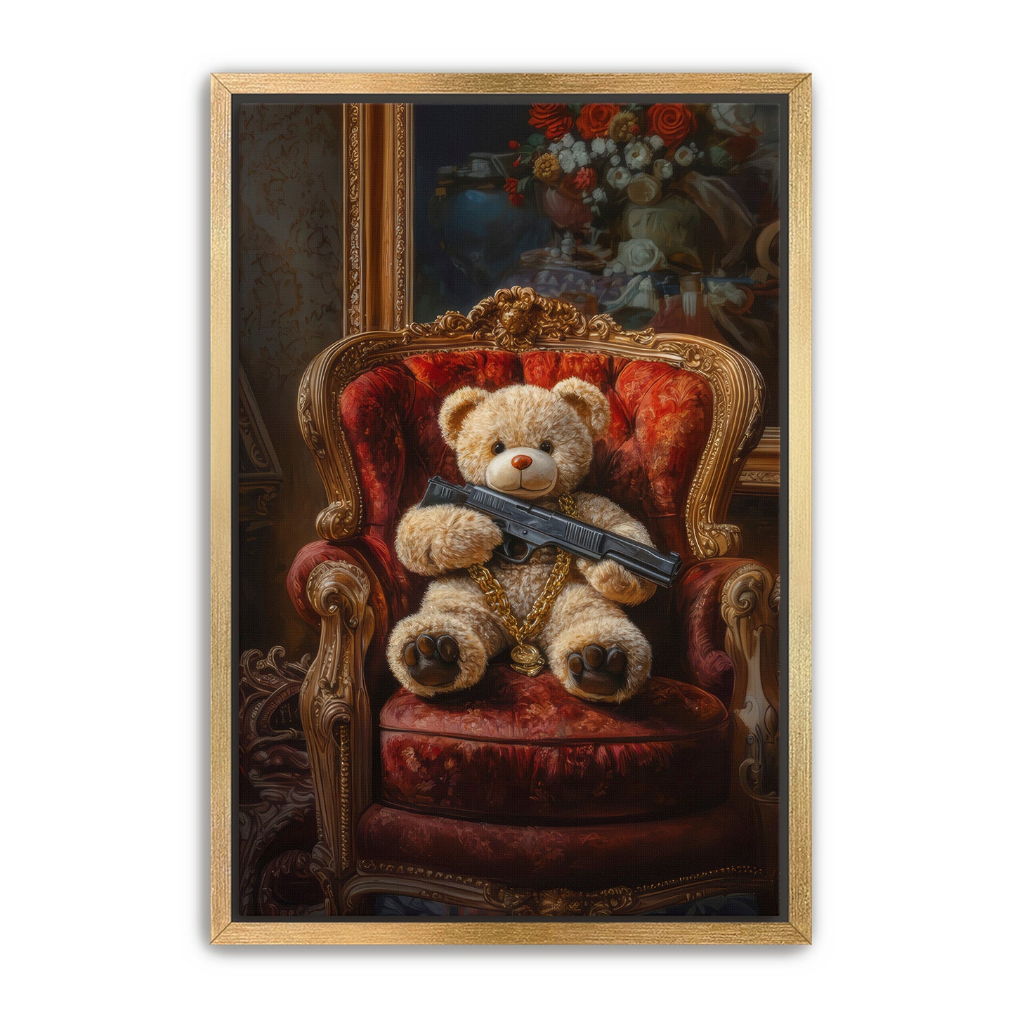 Shotgun Teddy Wall Art