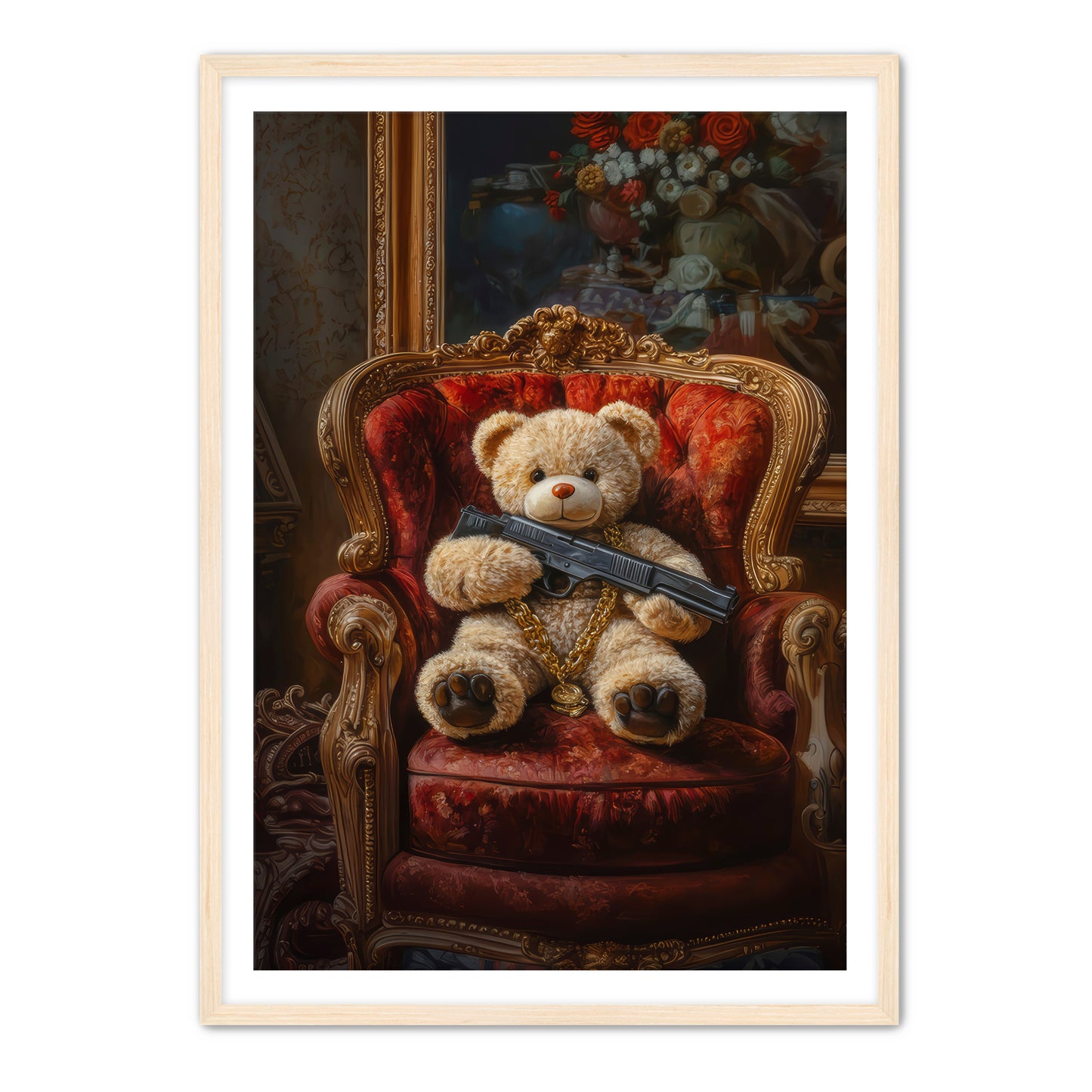 Shotgun Teddy Wall Art