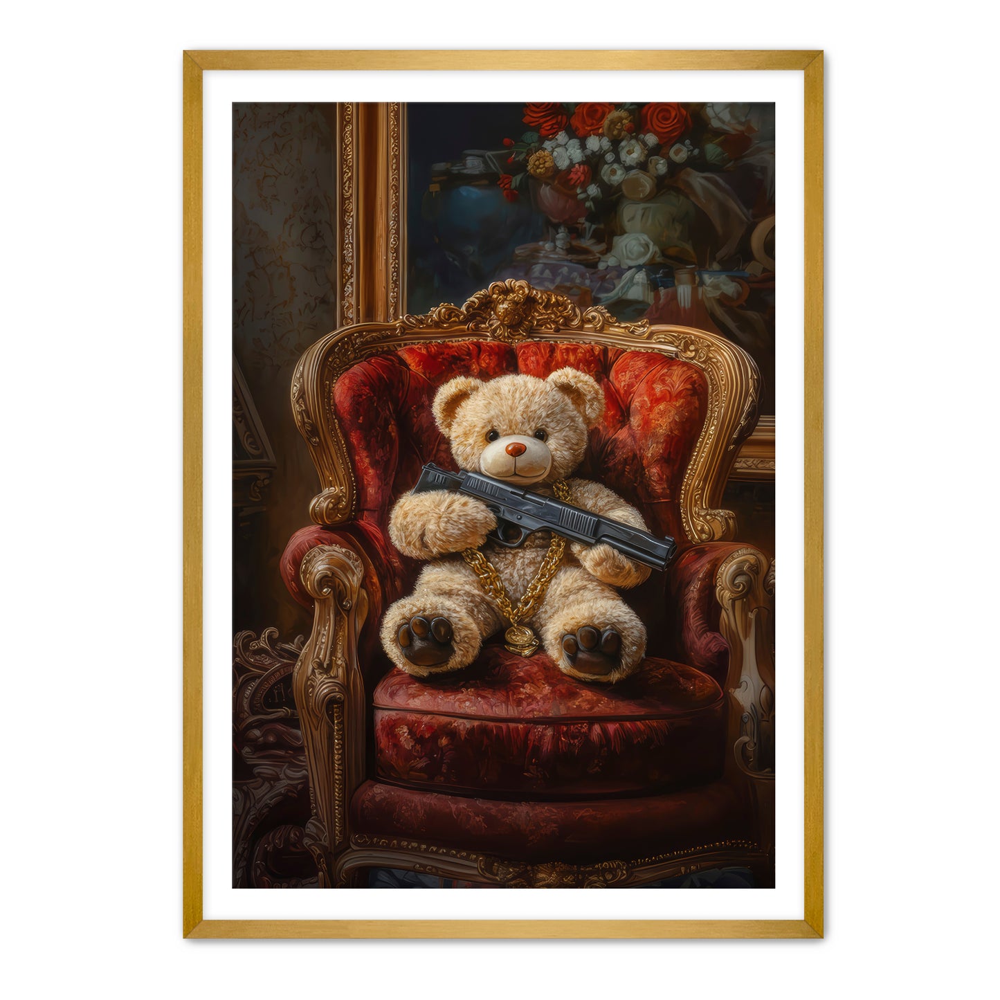 Shotgun Teddy Wall Art