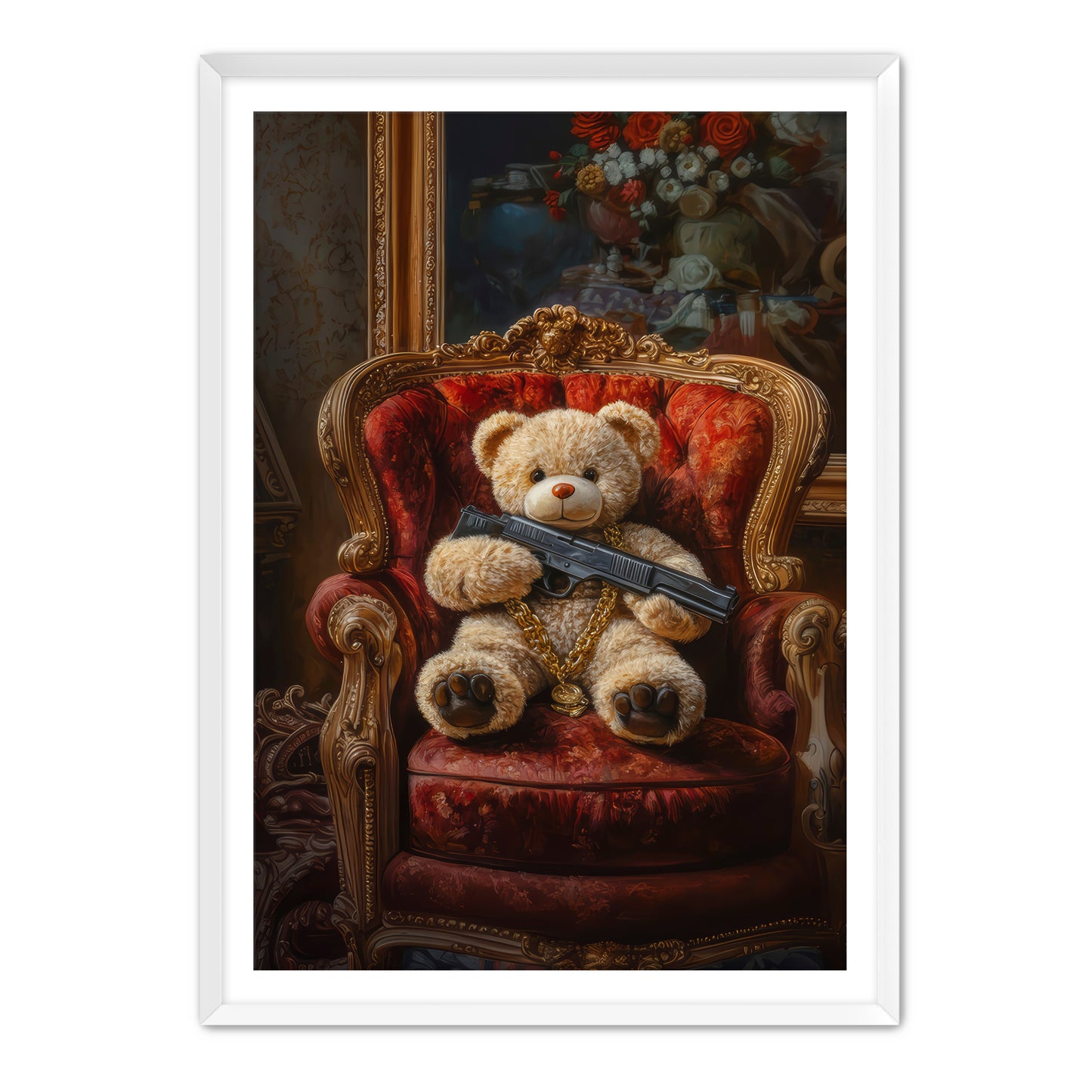 Shotgun Teddy Wall Art