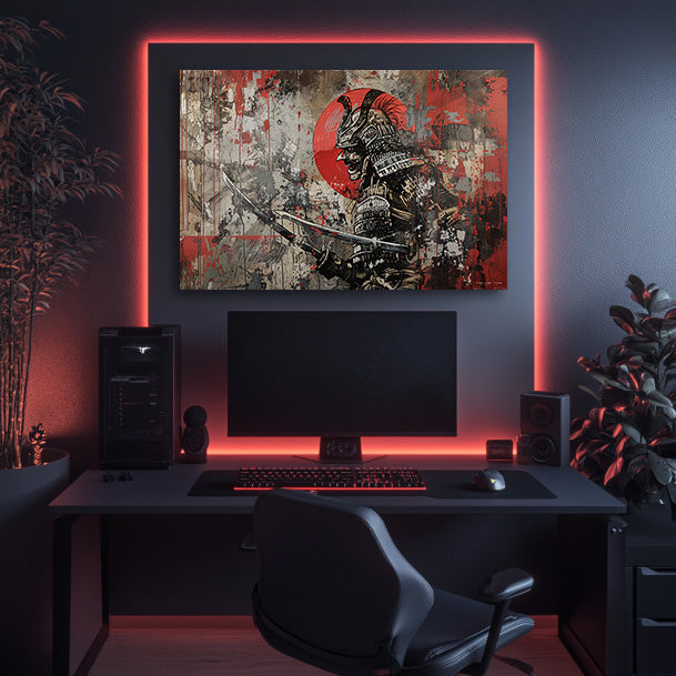 Skull Samurai Wall Art