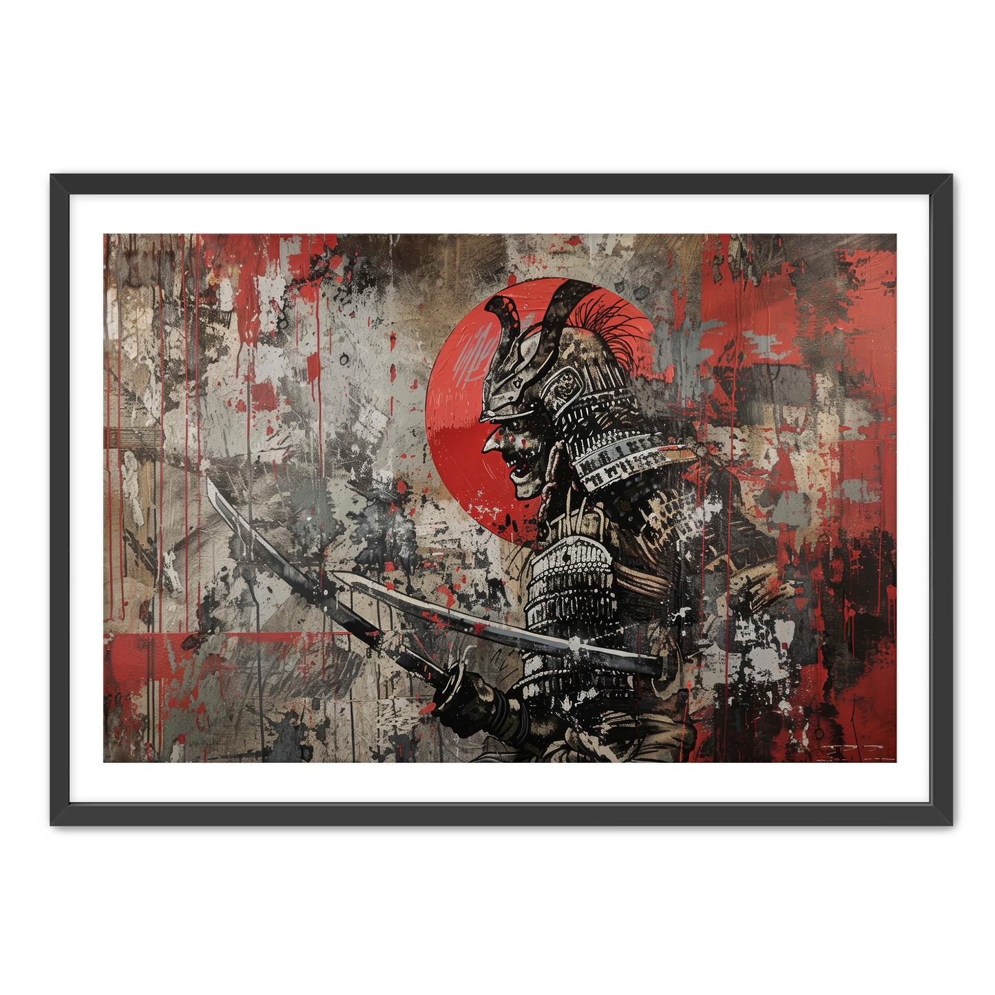 Skull Samurai Wall Art