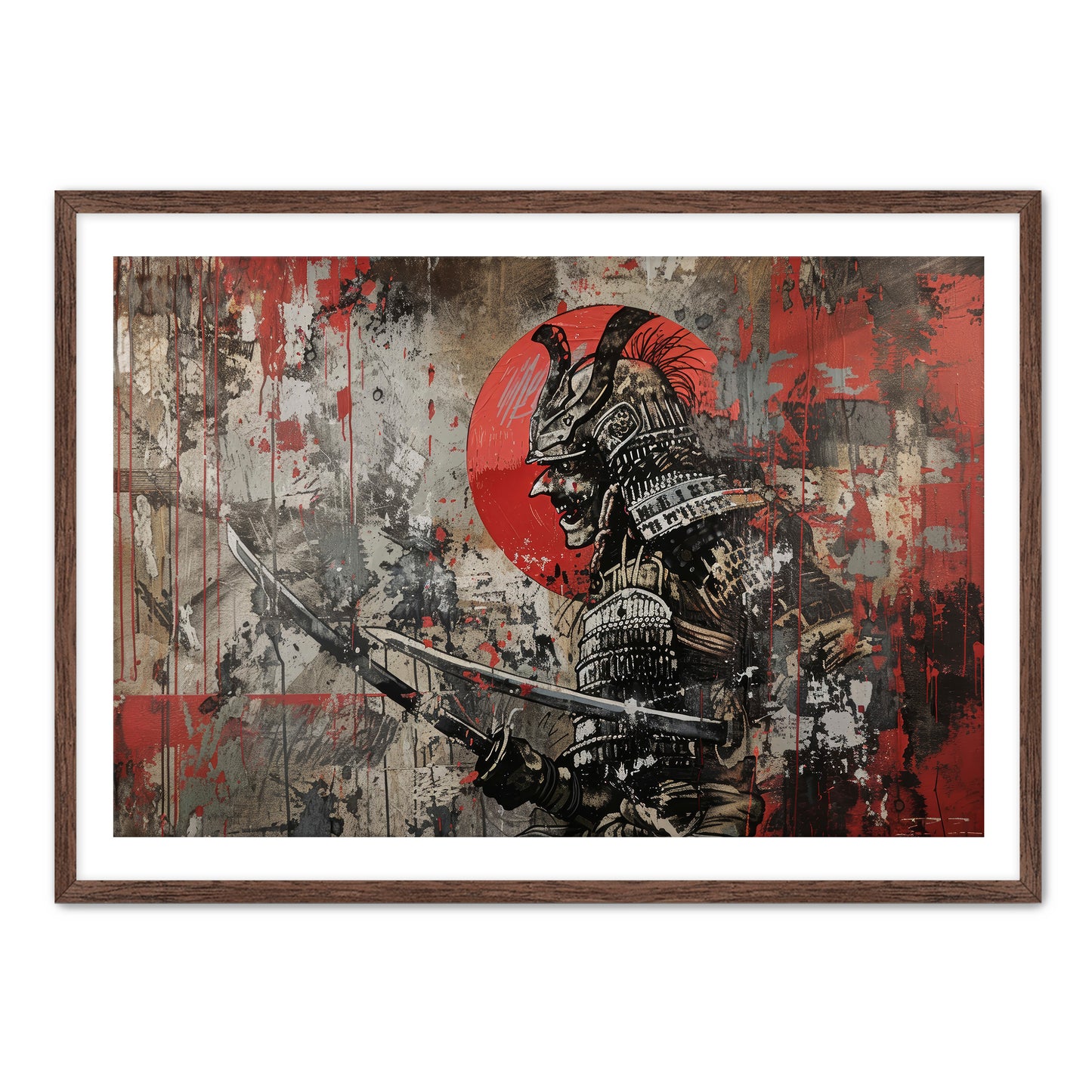 Skull Samurai Wall Art