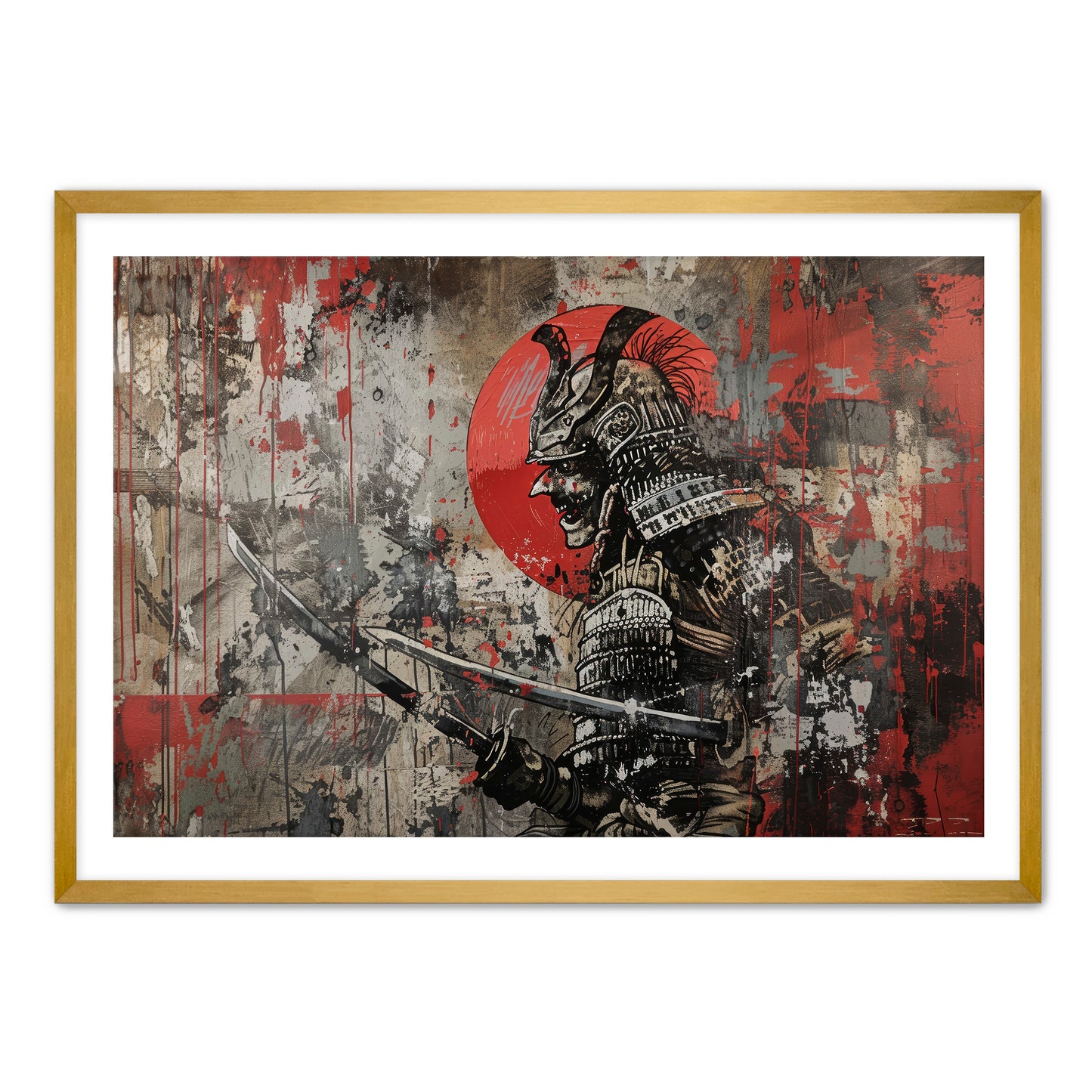 Skull Samurai Wall Art