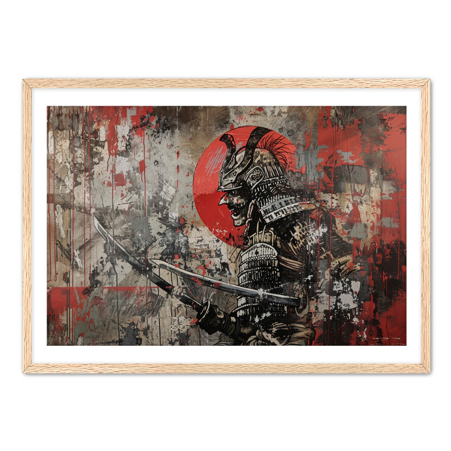Skull Samurai Wall Art