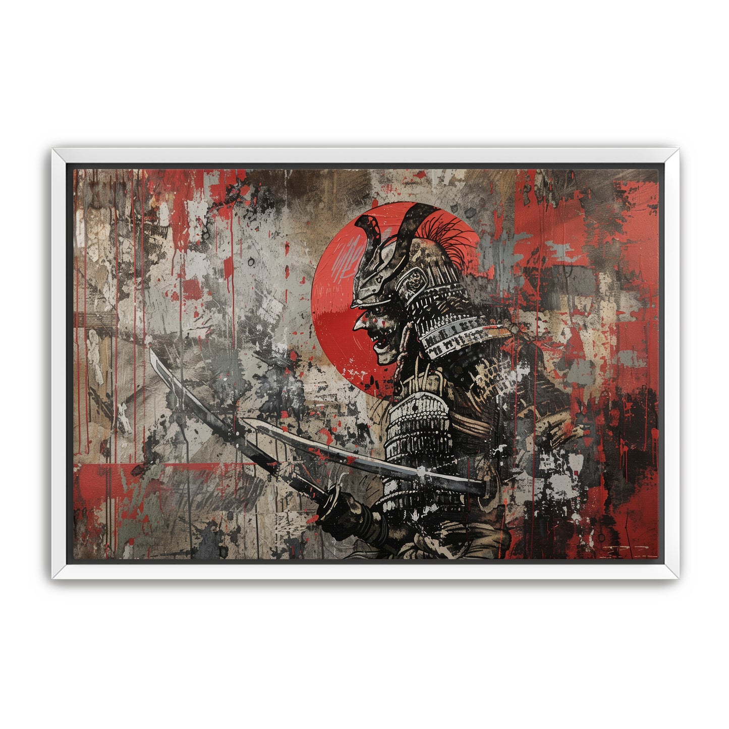 Skull Samurai Wall Art