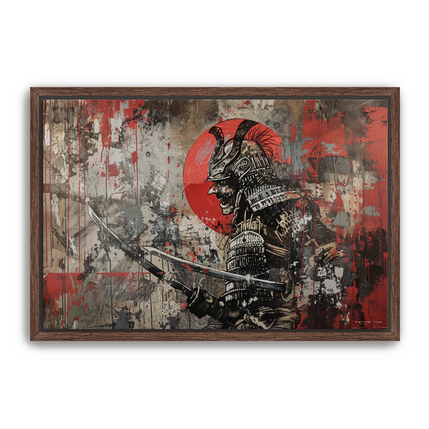 Skull Samurai Wall Art