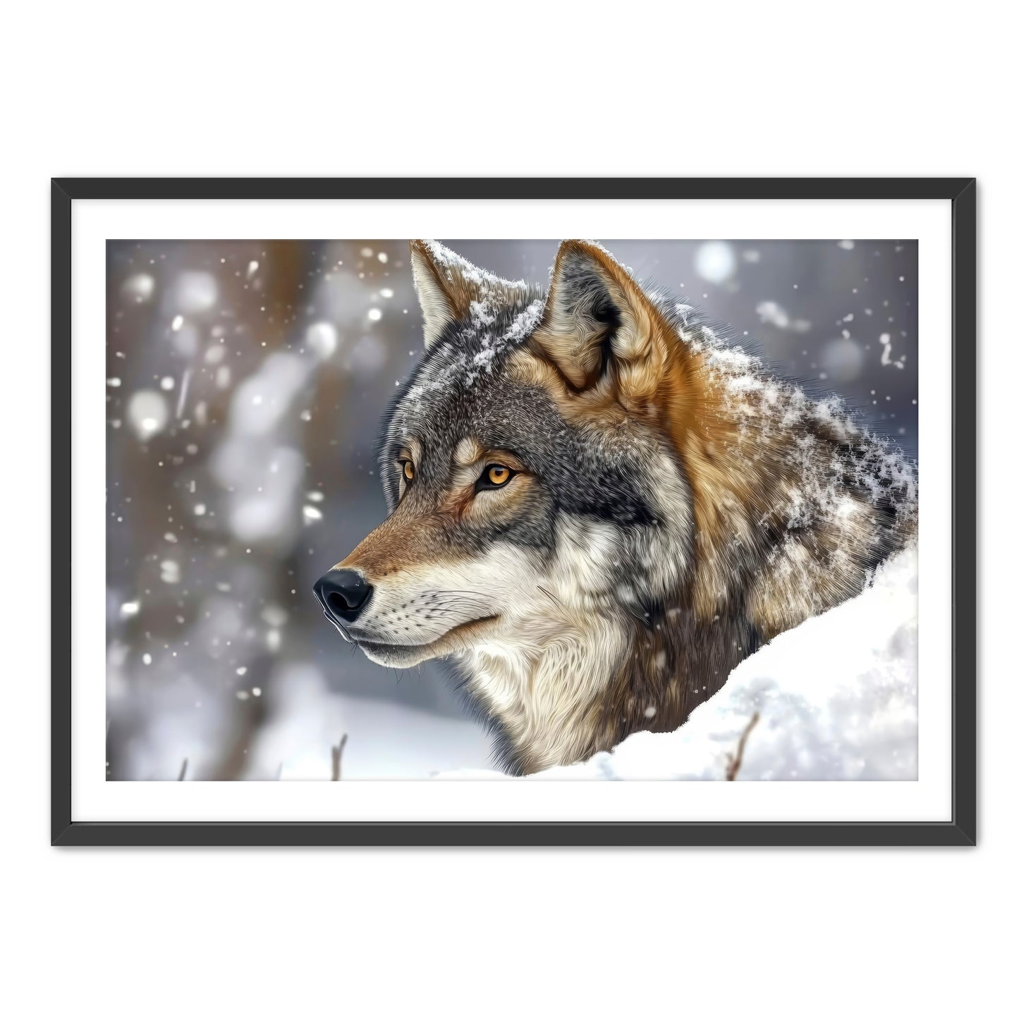 Snow Hunter Wall Art