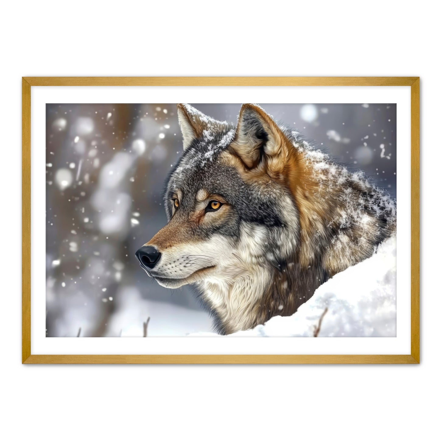 Snow Hunter Wall Art