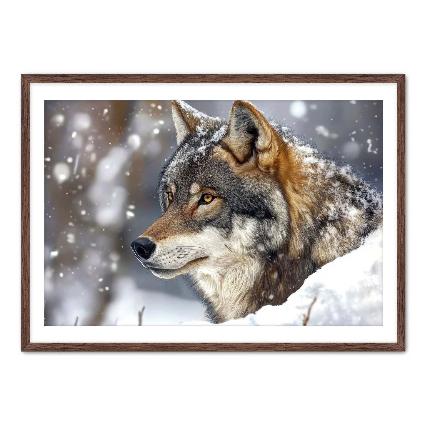 Snow Hunter Wall Art