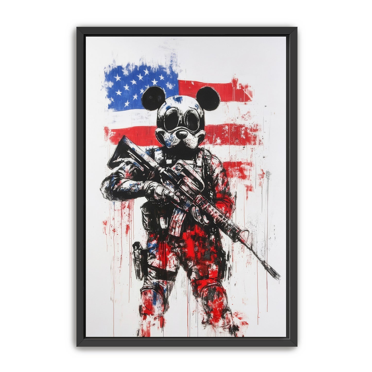 Soldier Mouse Stands Guard Wall Art
