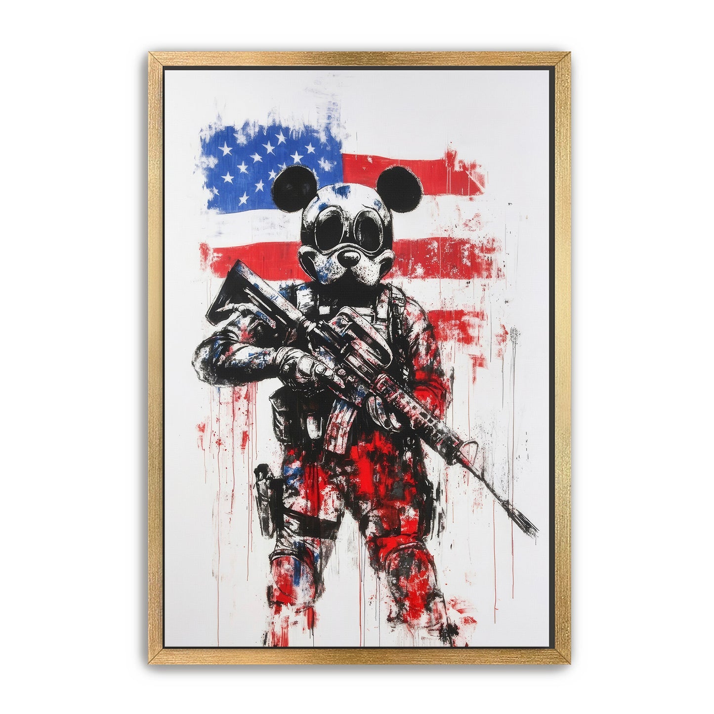 Soldier Mouse Stands Guard Wall Art
