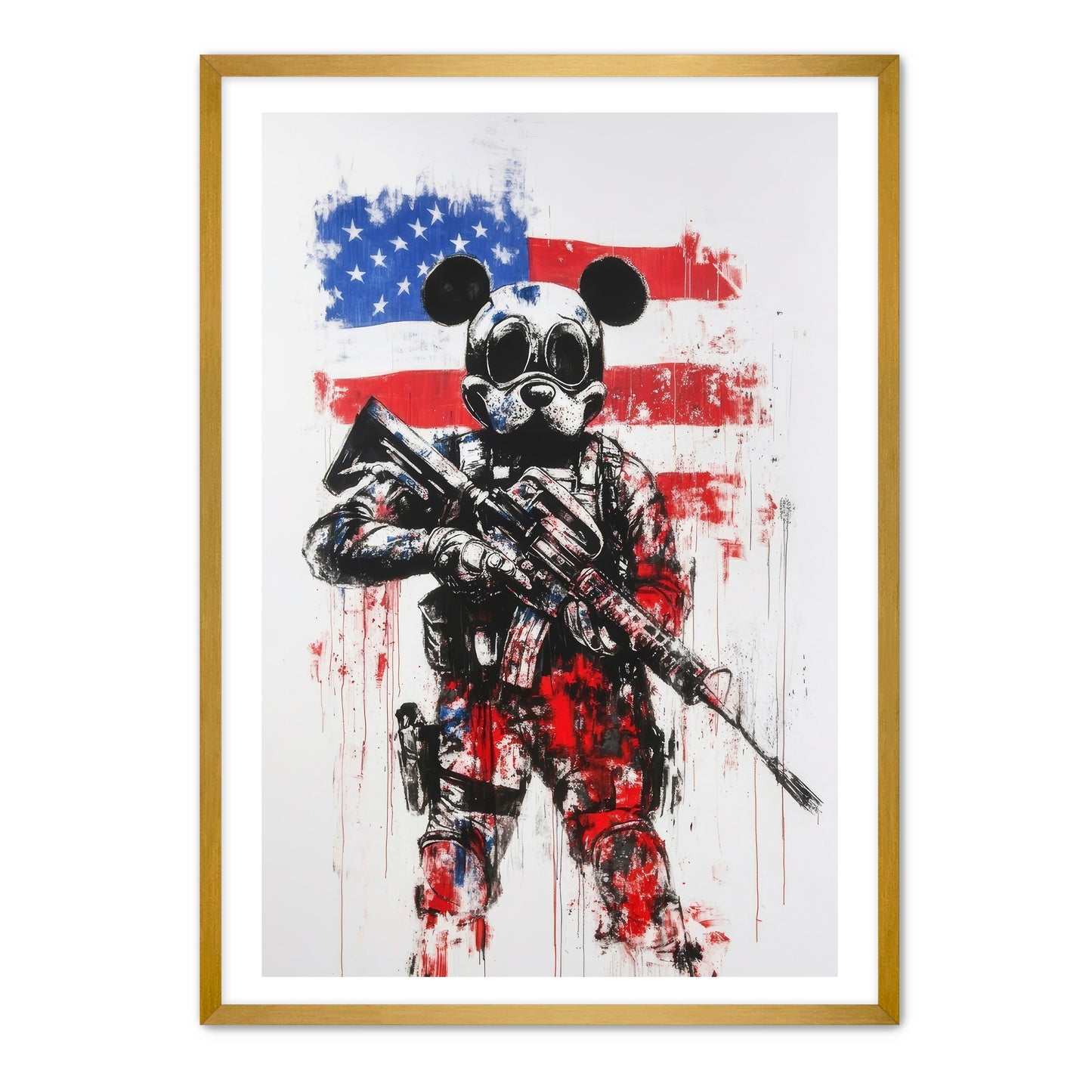 Soldier Mouse Stands Guard Wall Art