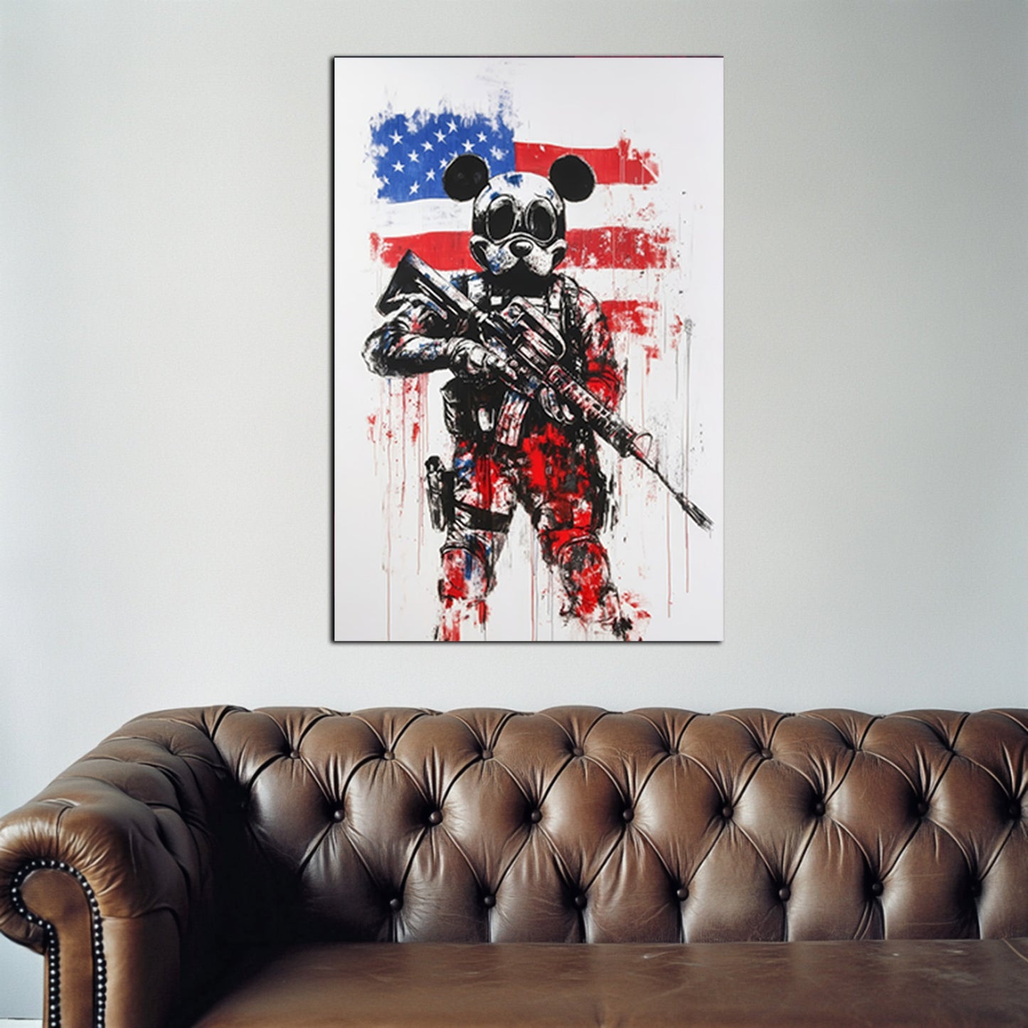 Soldier Mouse Stands Guard Wall Art