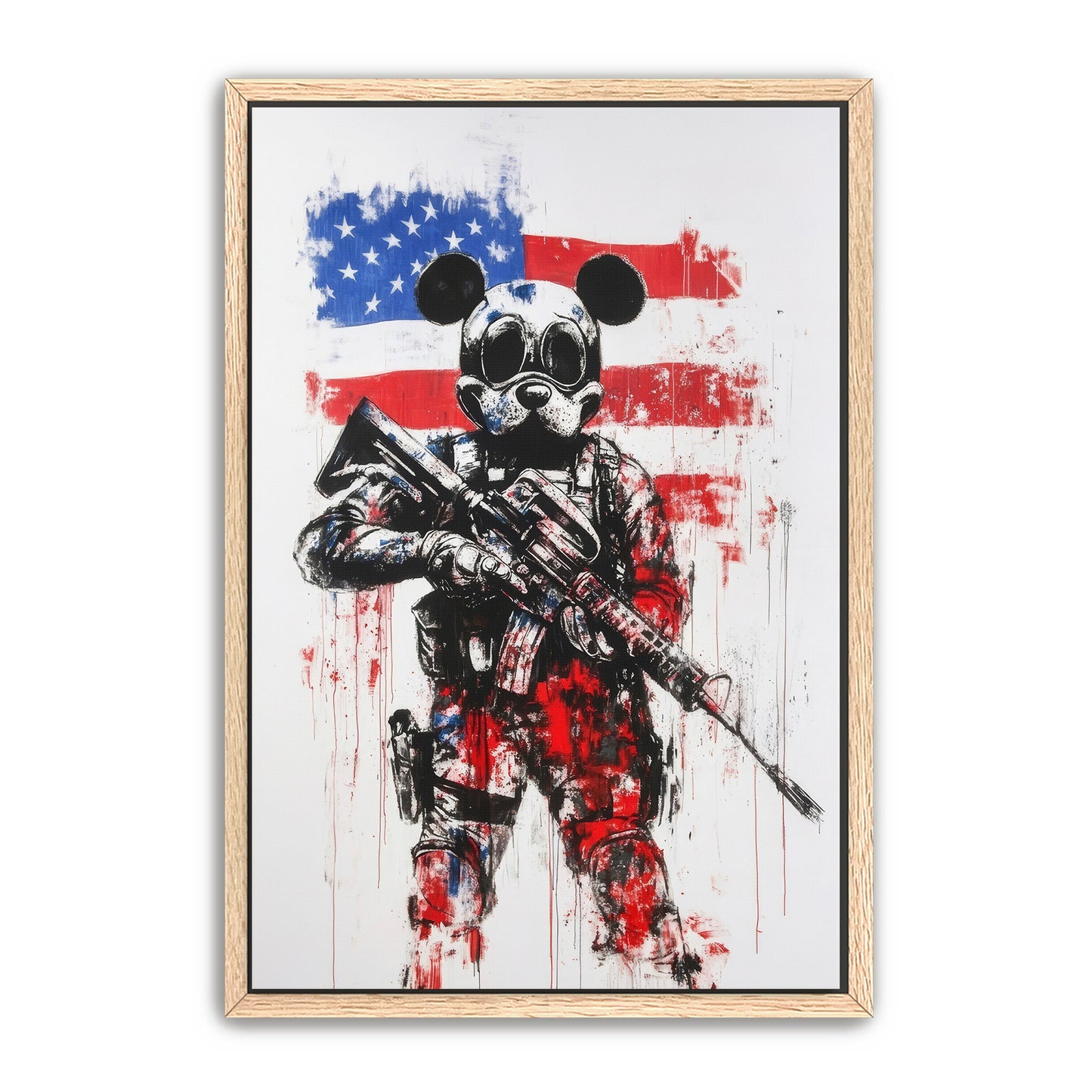 Soldier Mouse Stands Guard Wall Art
