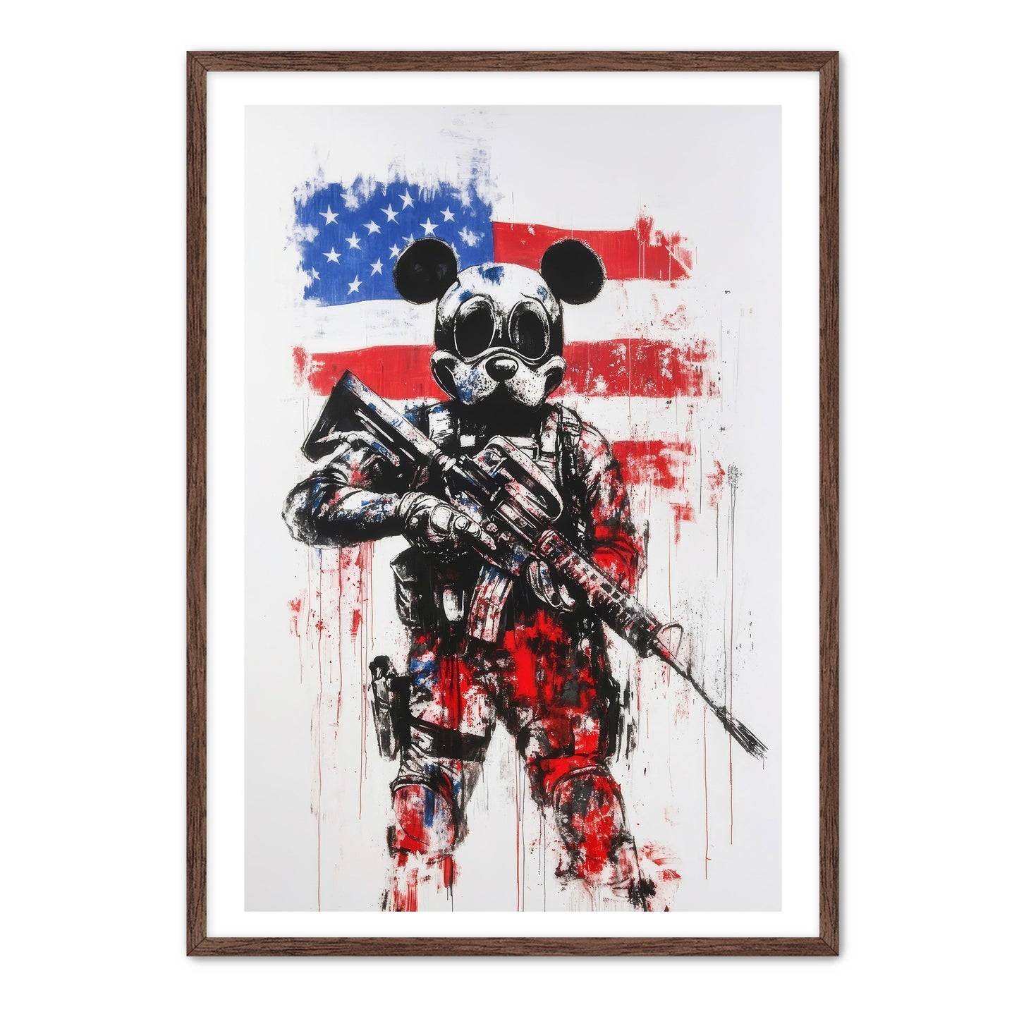 Soldier Mouse Stands Guard Wall Art