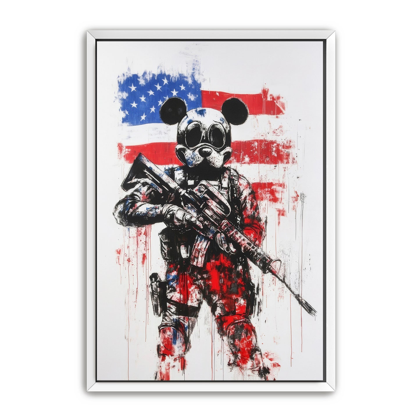 Soldier Mouse Stands Guard Wall Art